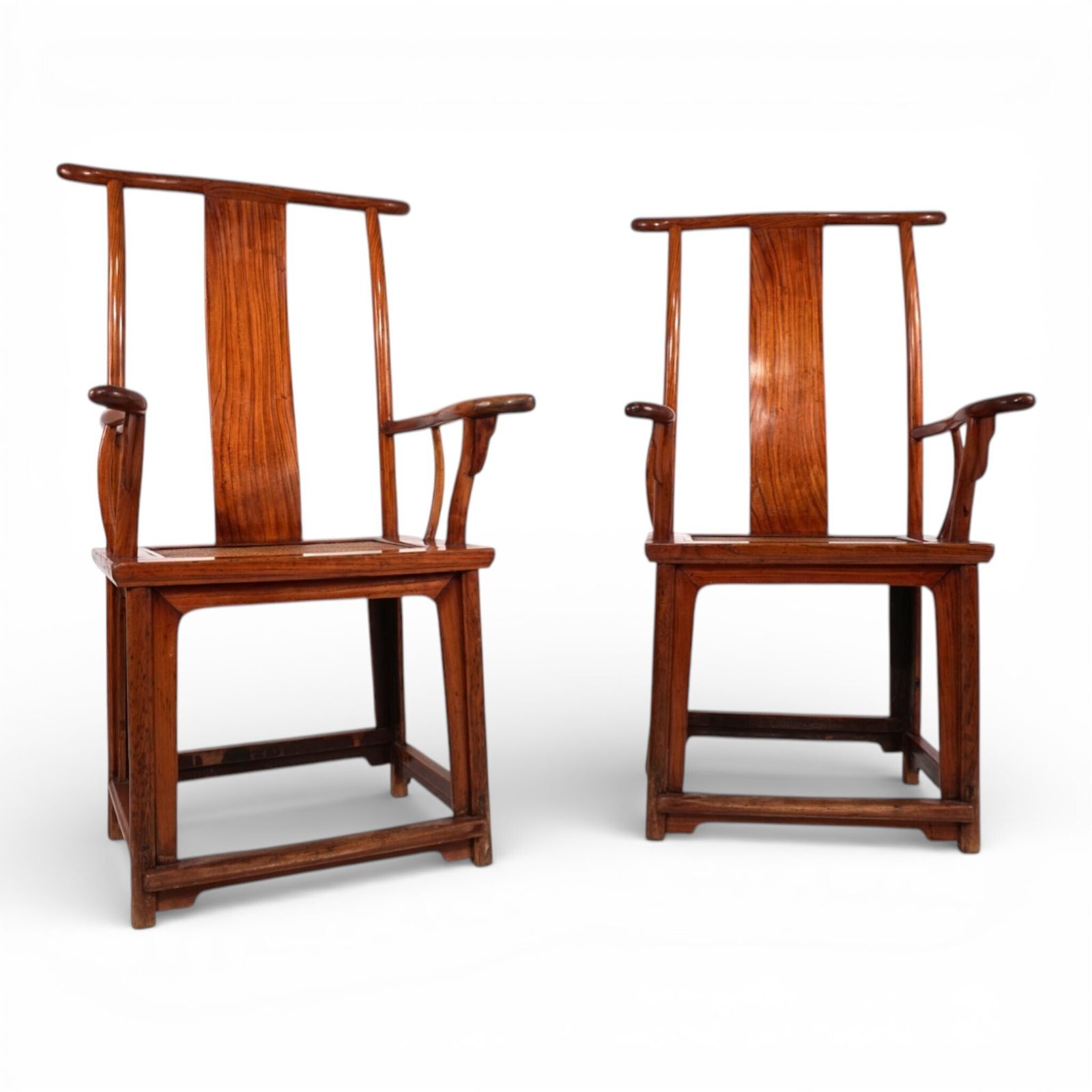 photo buy Set Of 2 Chinese High Backed Armchairs In The Style Of The Ming Dynasty, 1920
