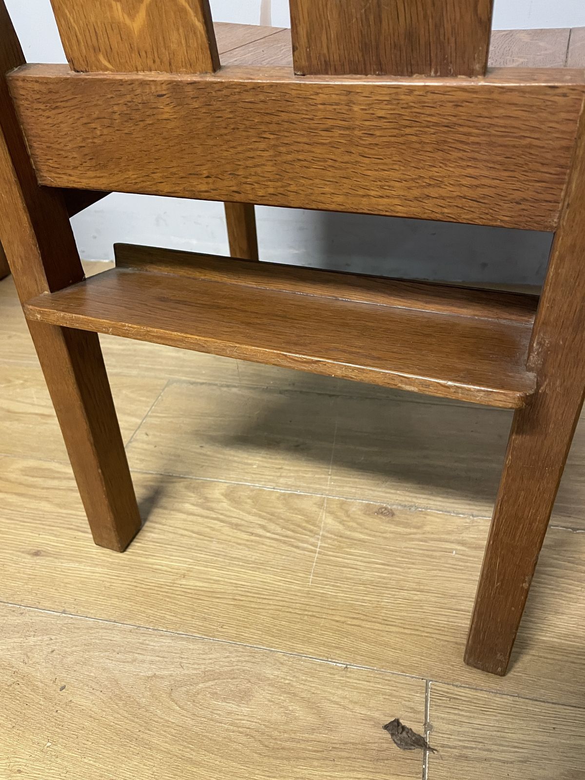 photo furniture Set Of 10 Golden Oak Acorn Man Chairs Ex York Minster