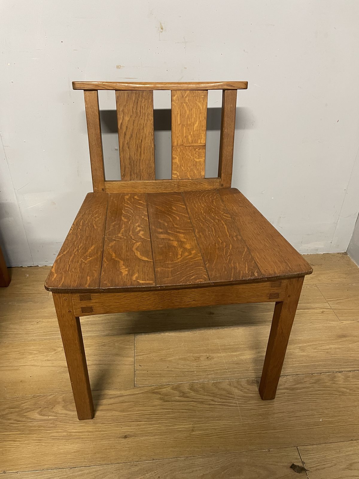 photo for sale Set Of 10 Golden Oak Acorn Man Chairs Ex York Minster