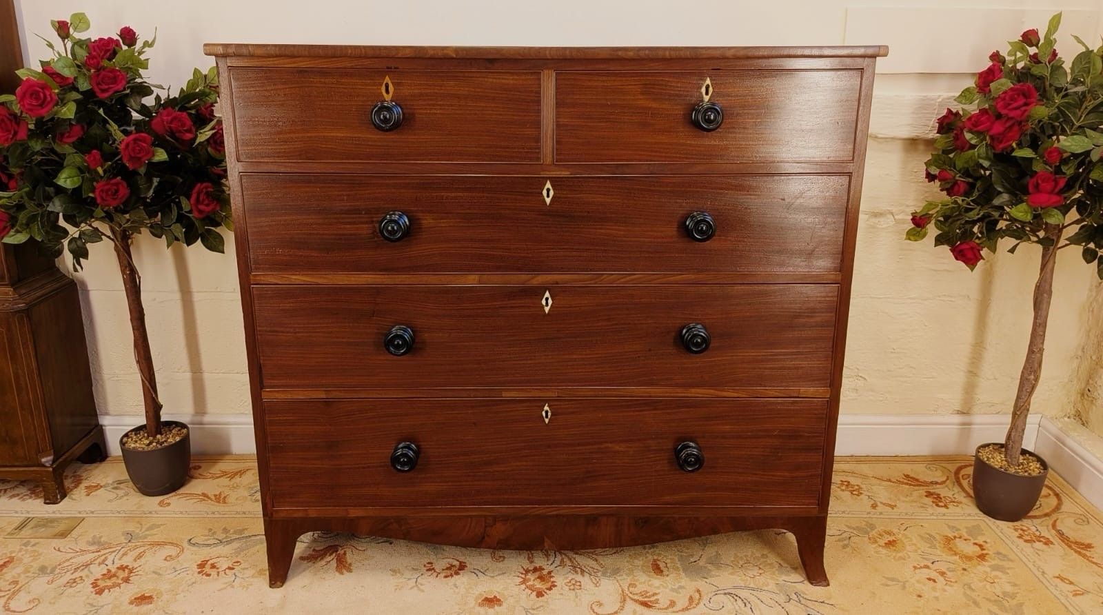 Early 19th Century Mahogany Chest Of Two Over Three Drawers