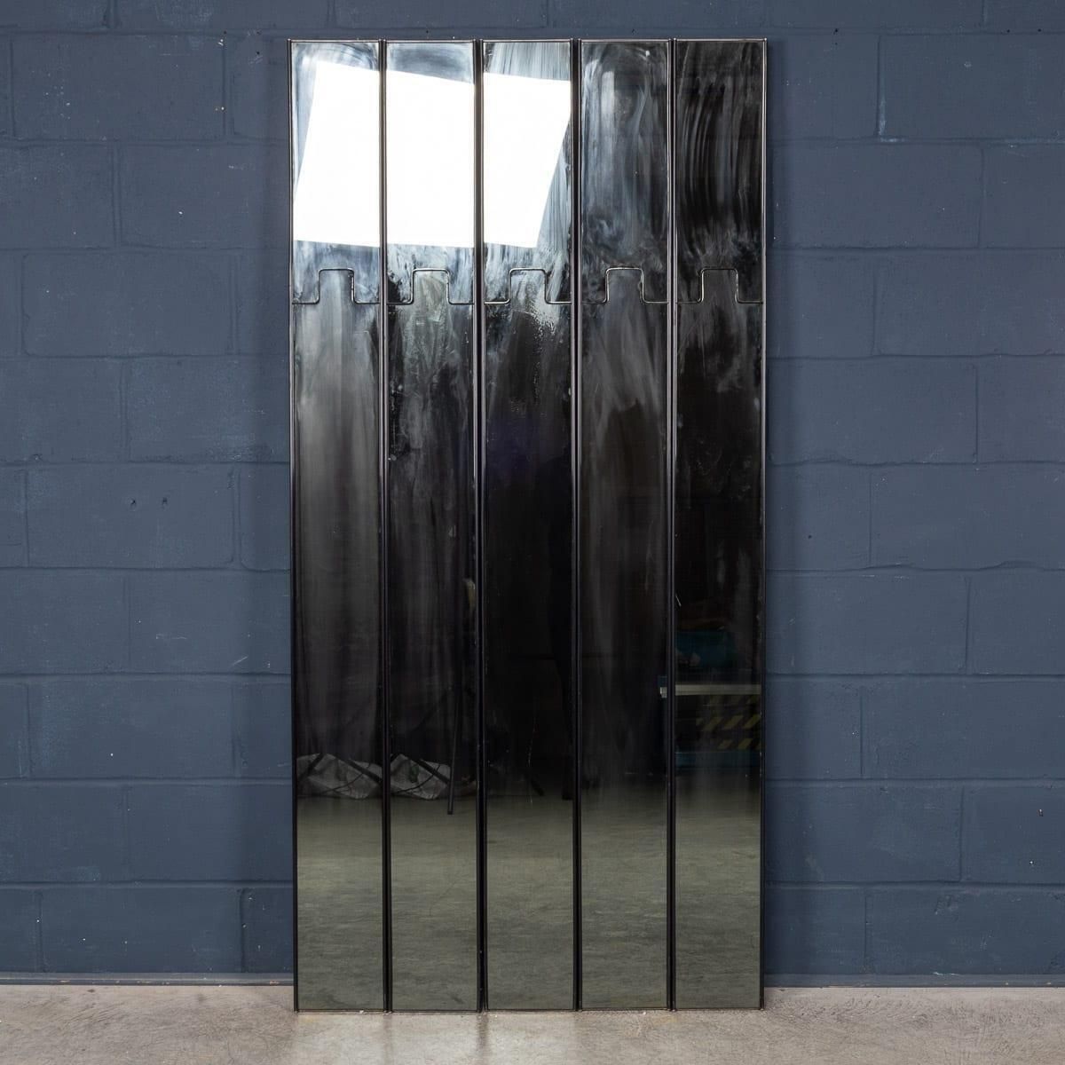 20thc Italian Modular "Gronda" Mirror Coat Rack By Luciano Bertoncini For Elco photo furniture