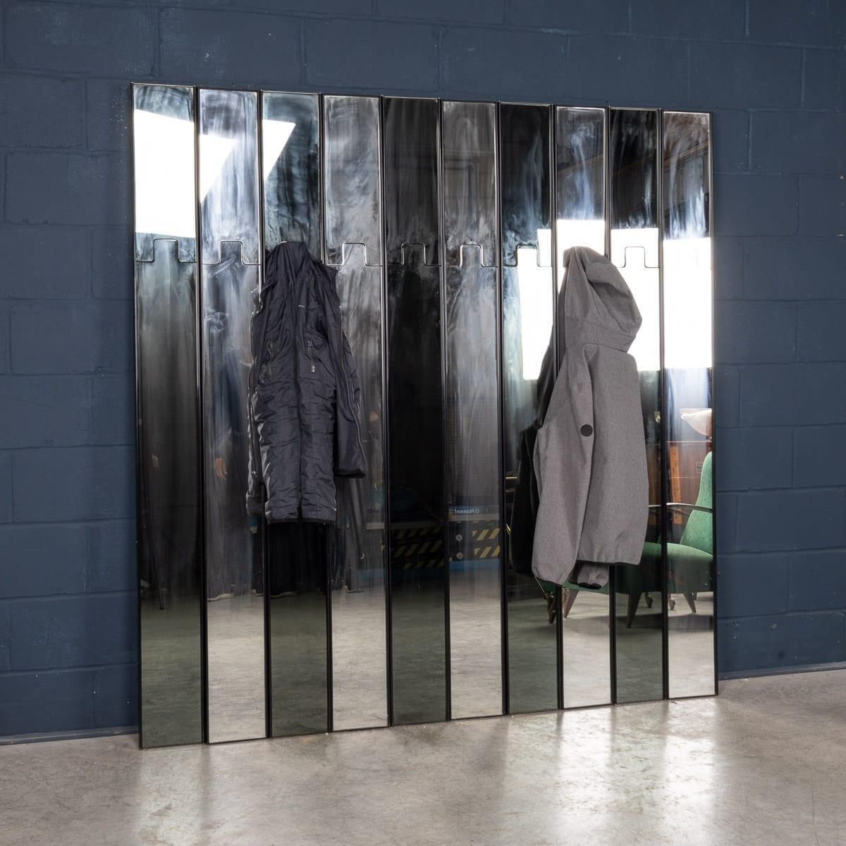 20thc Italian Modular "Gronda" Mirror Coat Rack By Luciano Bertoncini For Elco photo Home Decor