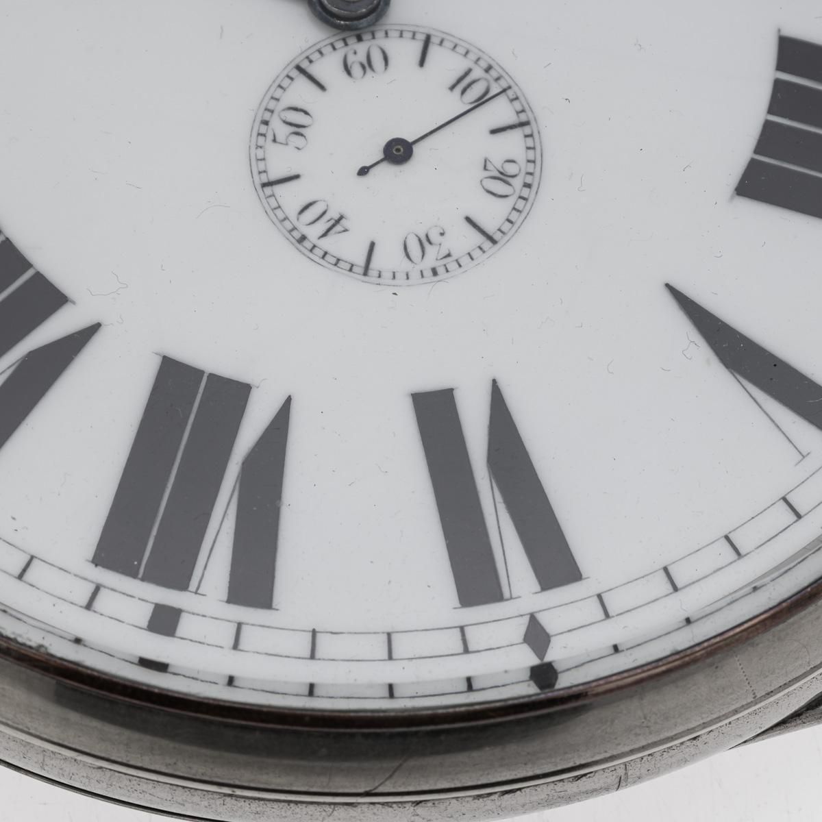 Home Decor Antique 20th Century English Solid Silver Mounted Desk Clock, Birmingham C.1904 photo