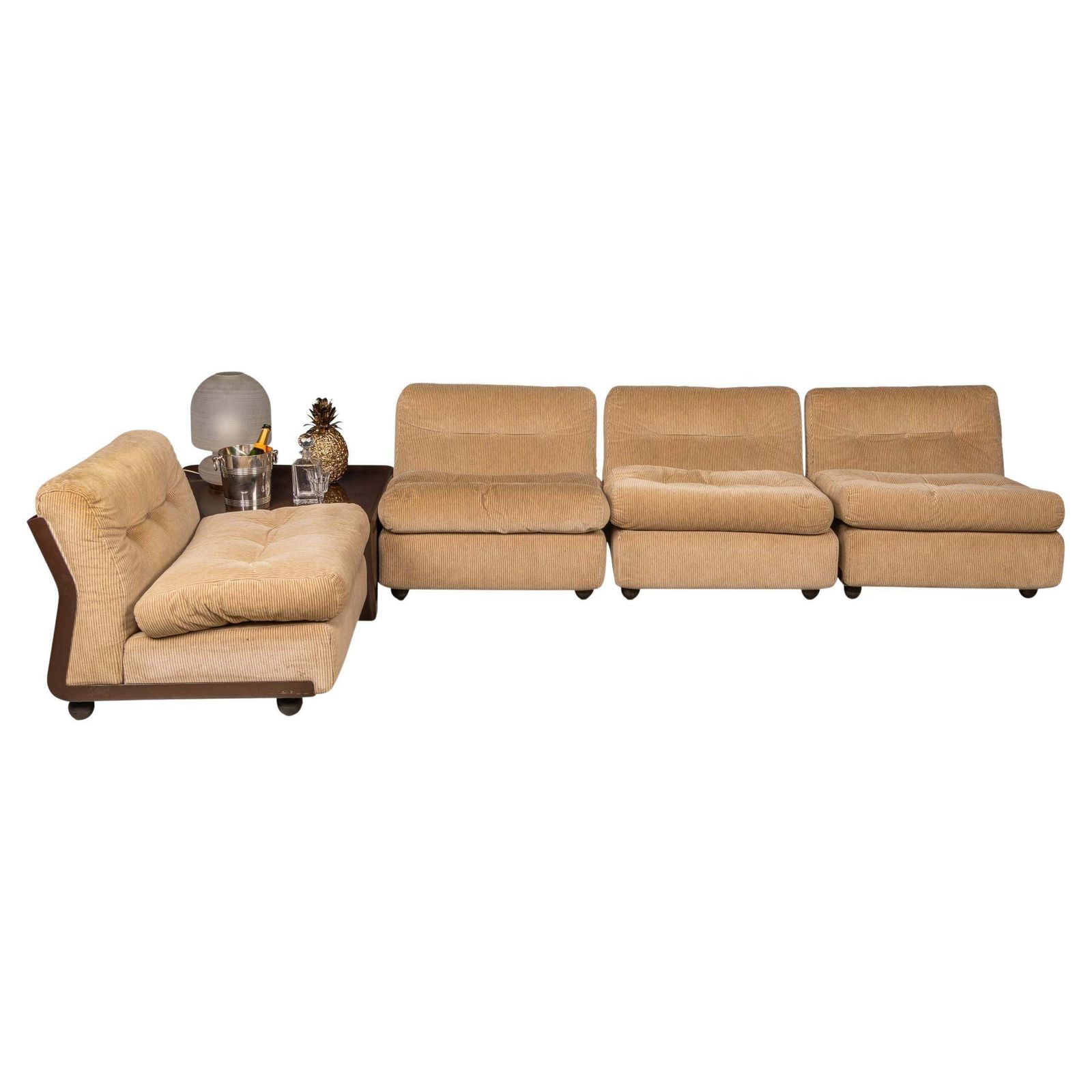 An Italian "Amanta" 4 Piece Modular Sofa By Mario Bellini For B&B Italia C.1980