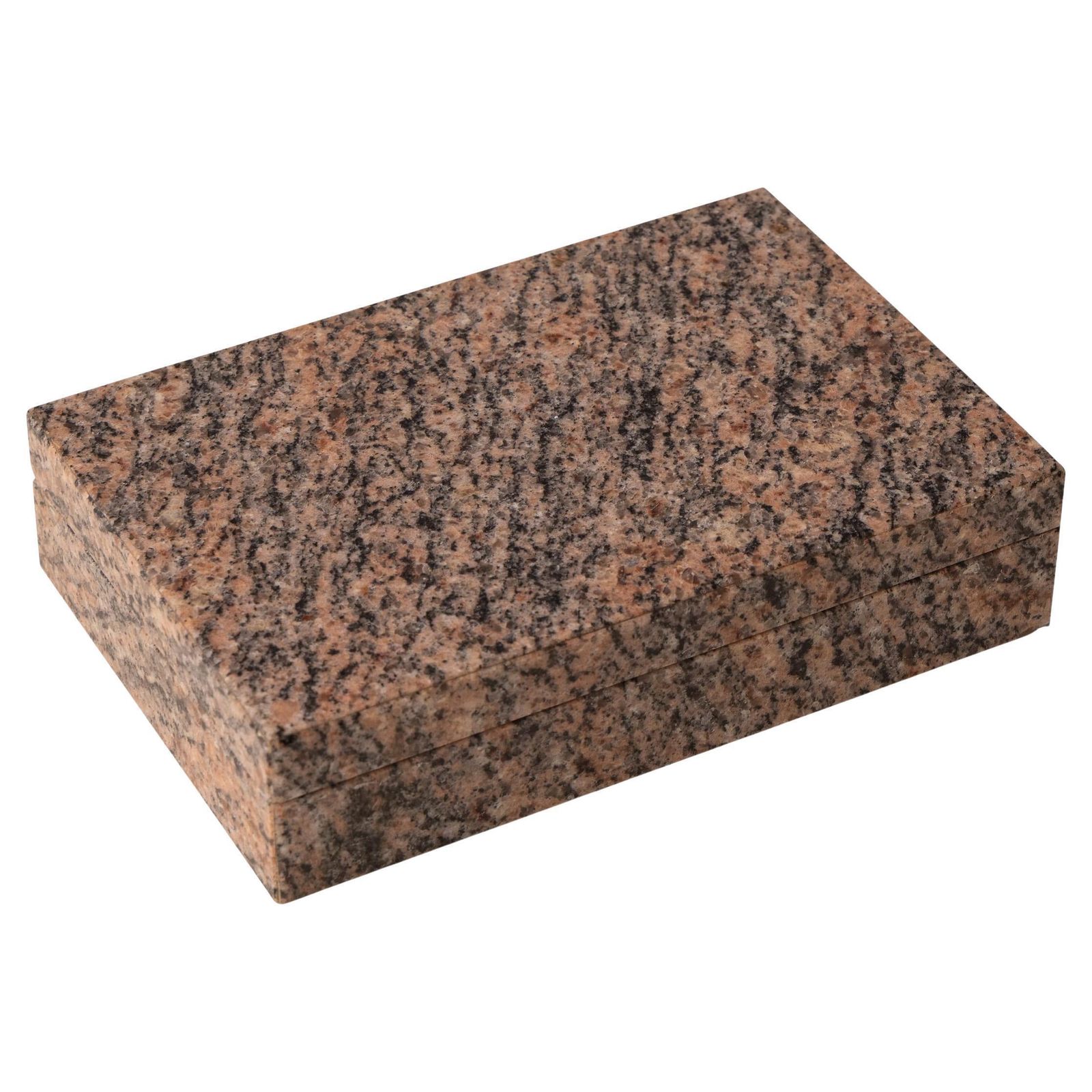 Vintage 20th Century Italian Juparana Colombo Stone Box C.1960