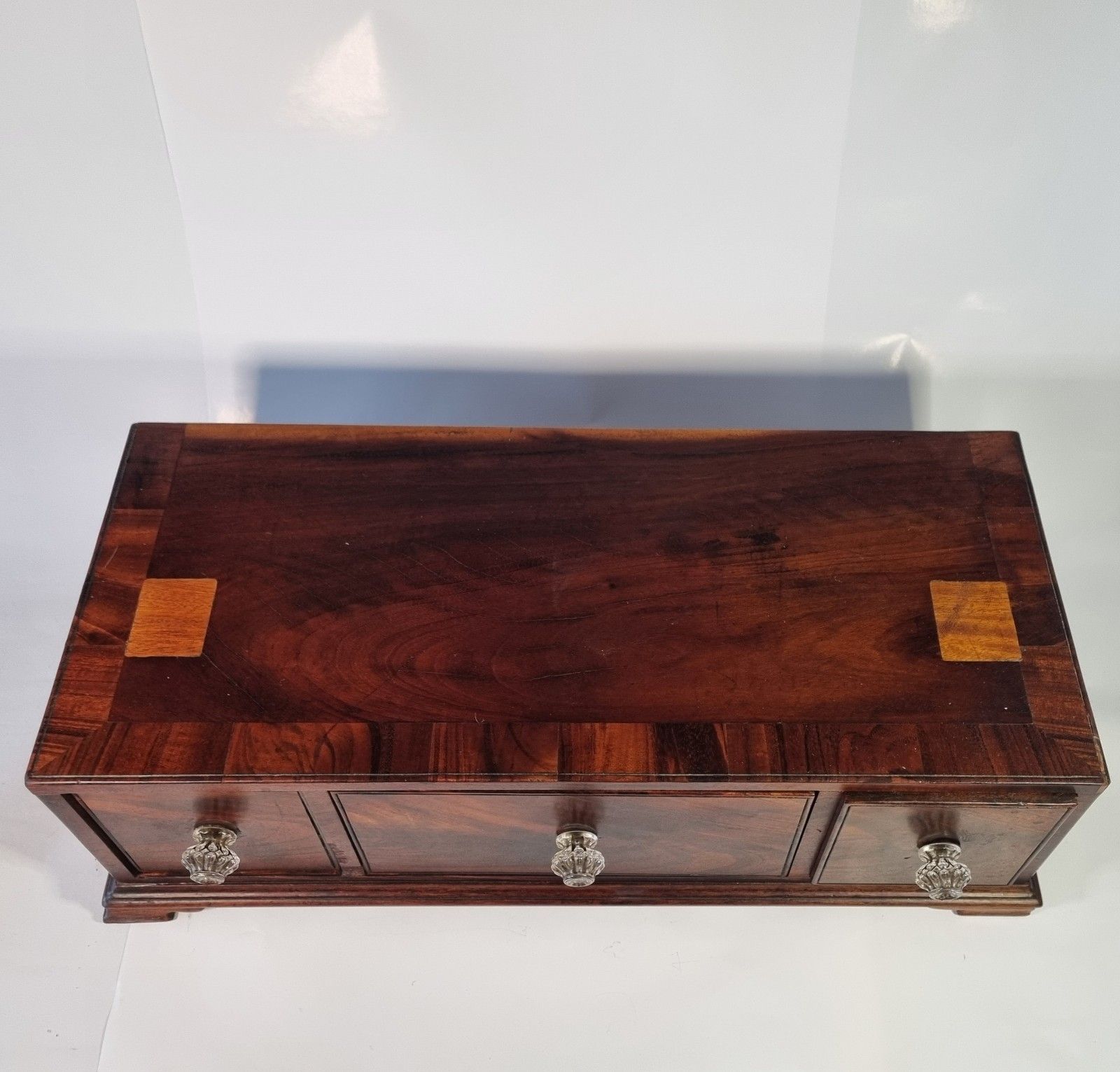 Antique Rosewood Table Top Drawers Collectors Jewellery Writing Desk Top Storage photo buy