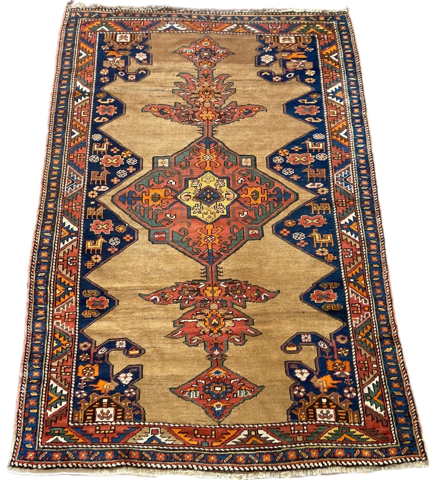 Antique Caucasian Rug 1.81m X 1.24m photo furniture