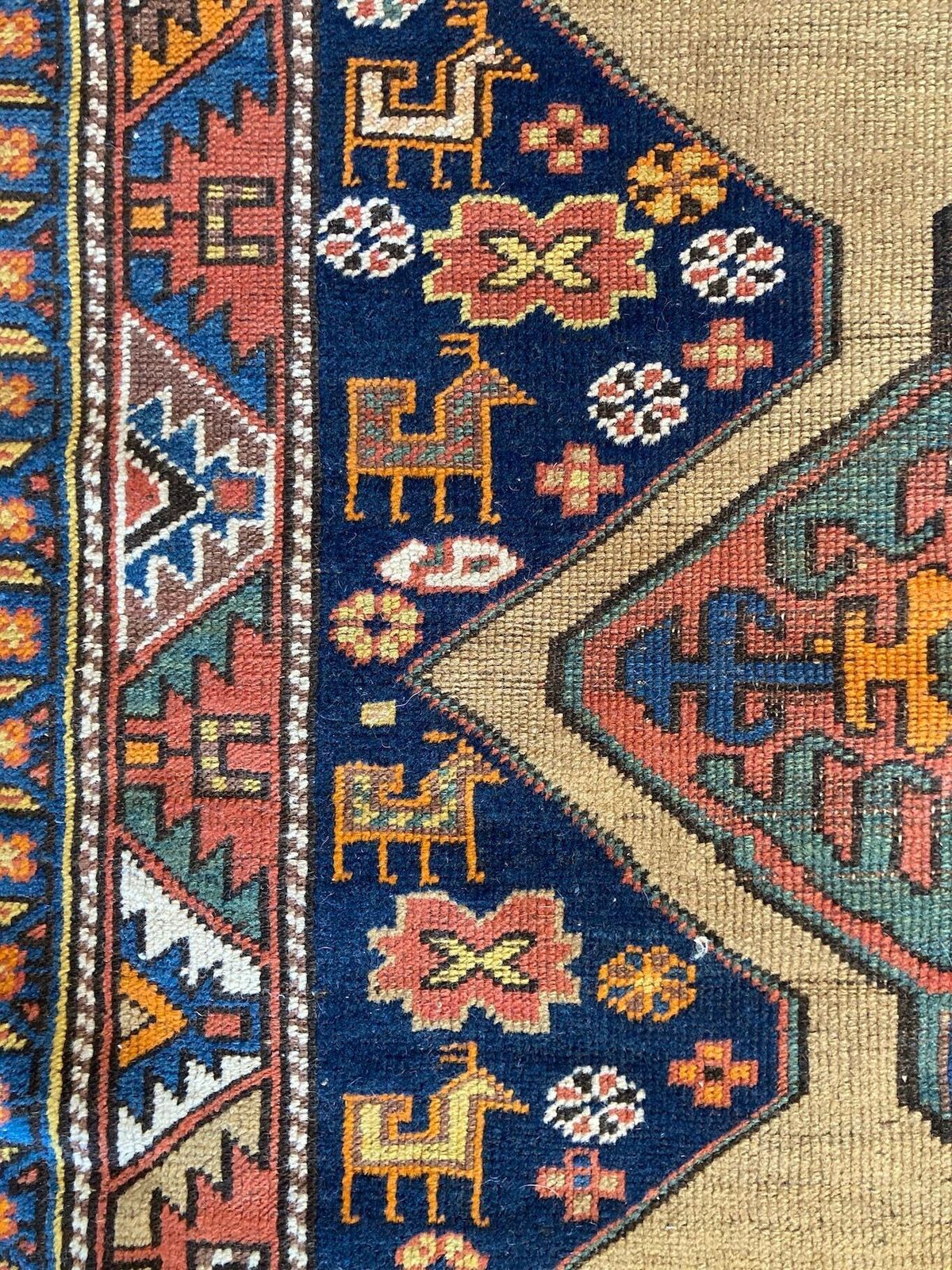 1250.0 Antique Caucasian Rug 1.81m X 1.24m photo