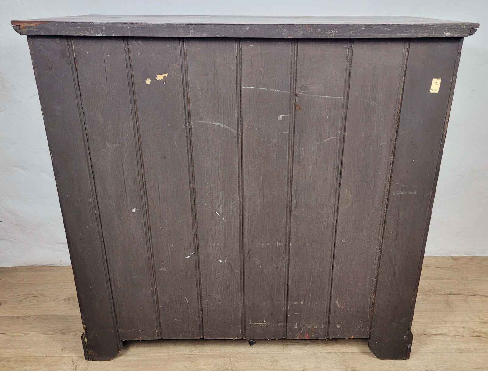 740.0 Edwardian Chest Of Drawers Walnut 2 Over 3 1910s Drop photo