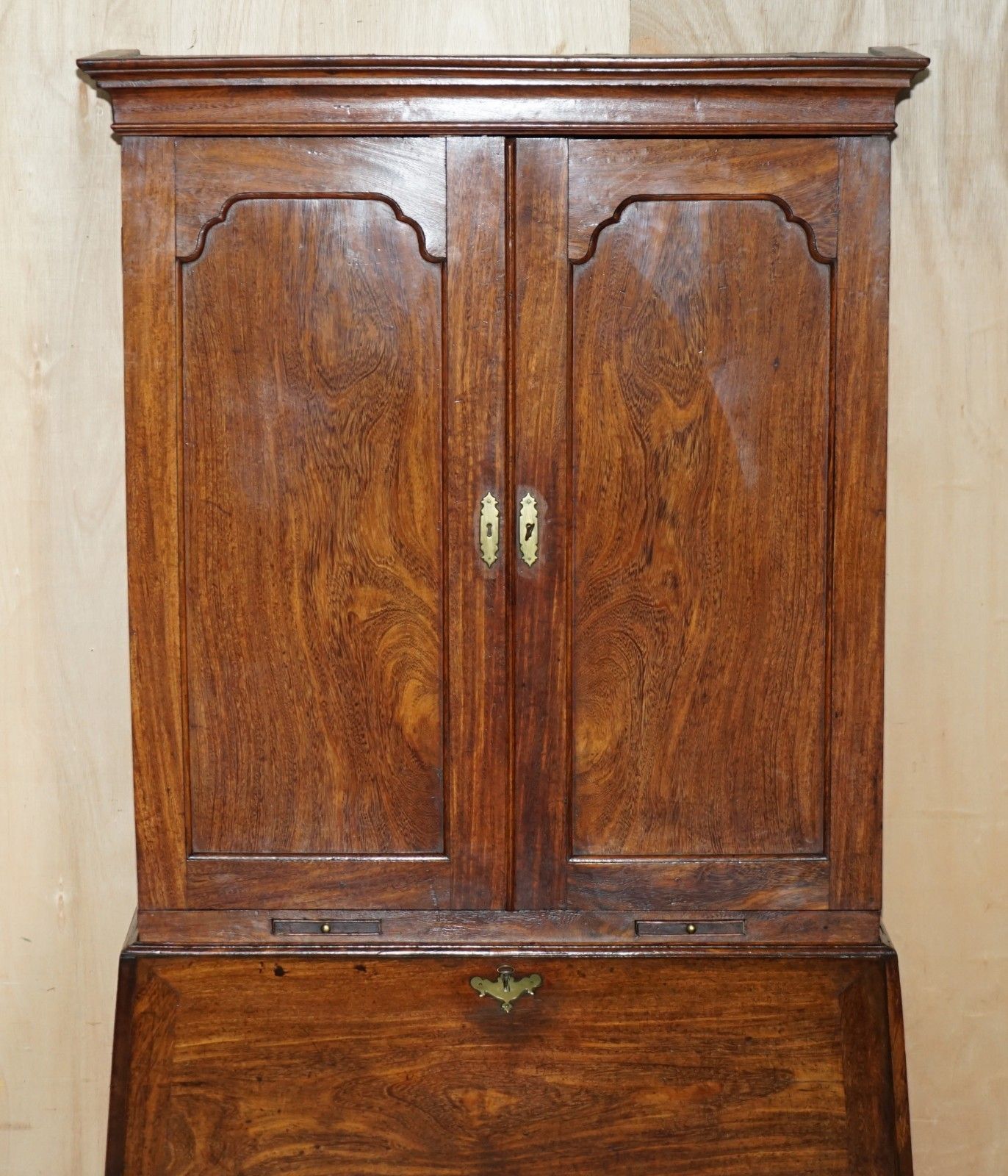 George III Circa 1760 American Colonial Camphor Wood Library Bureau Bookcase photo for sale