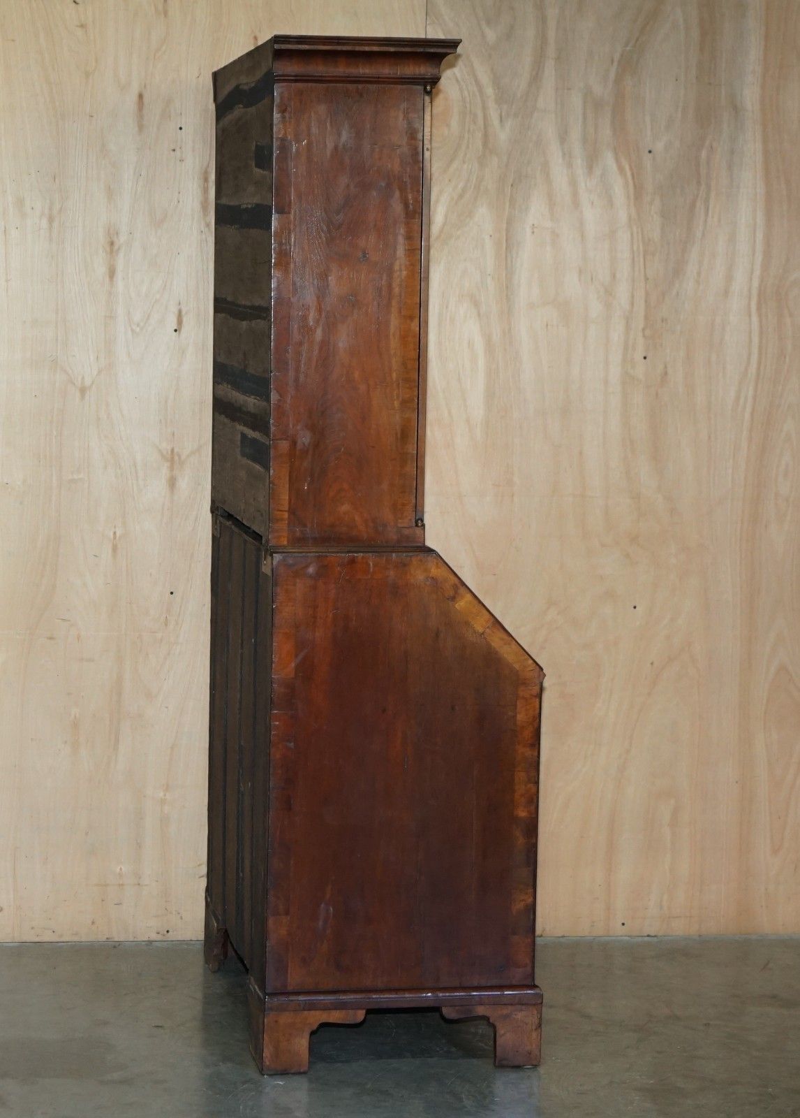 photo buy Finest Quality Antique George II Circa 1740 Burr Walnut Library Bureau Bookcase
