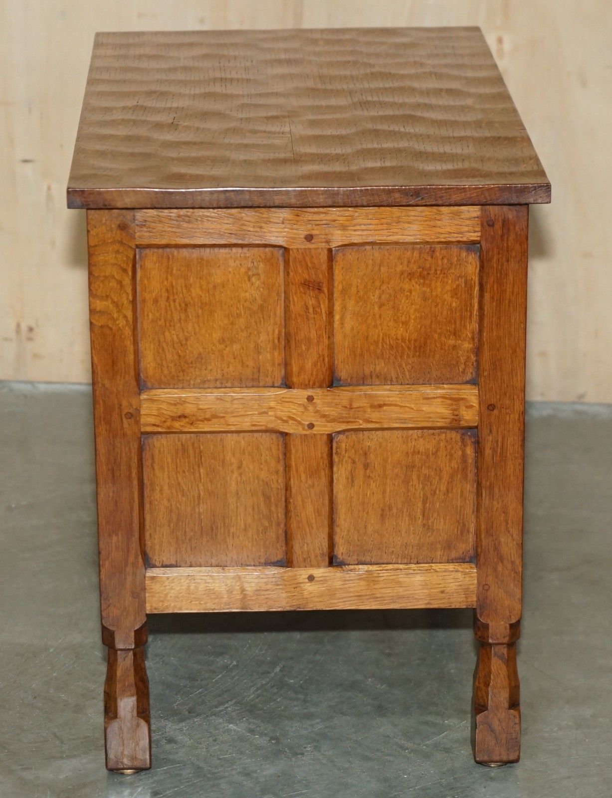 photo for sale One Of A Kind 1939 Robert Mouseman Thompson Cutlery Service Chest Of Drawers