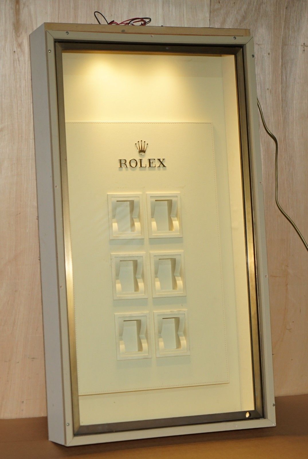 1 Of 3 Original Rolex Authorised Dealers Bullet Proof Glass Display Cabinets photo furniture