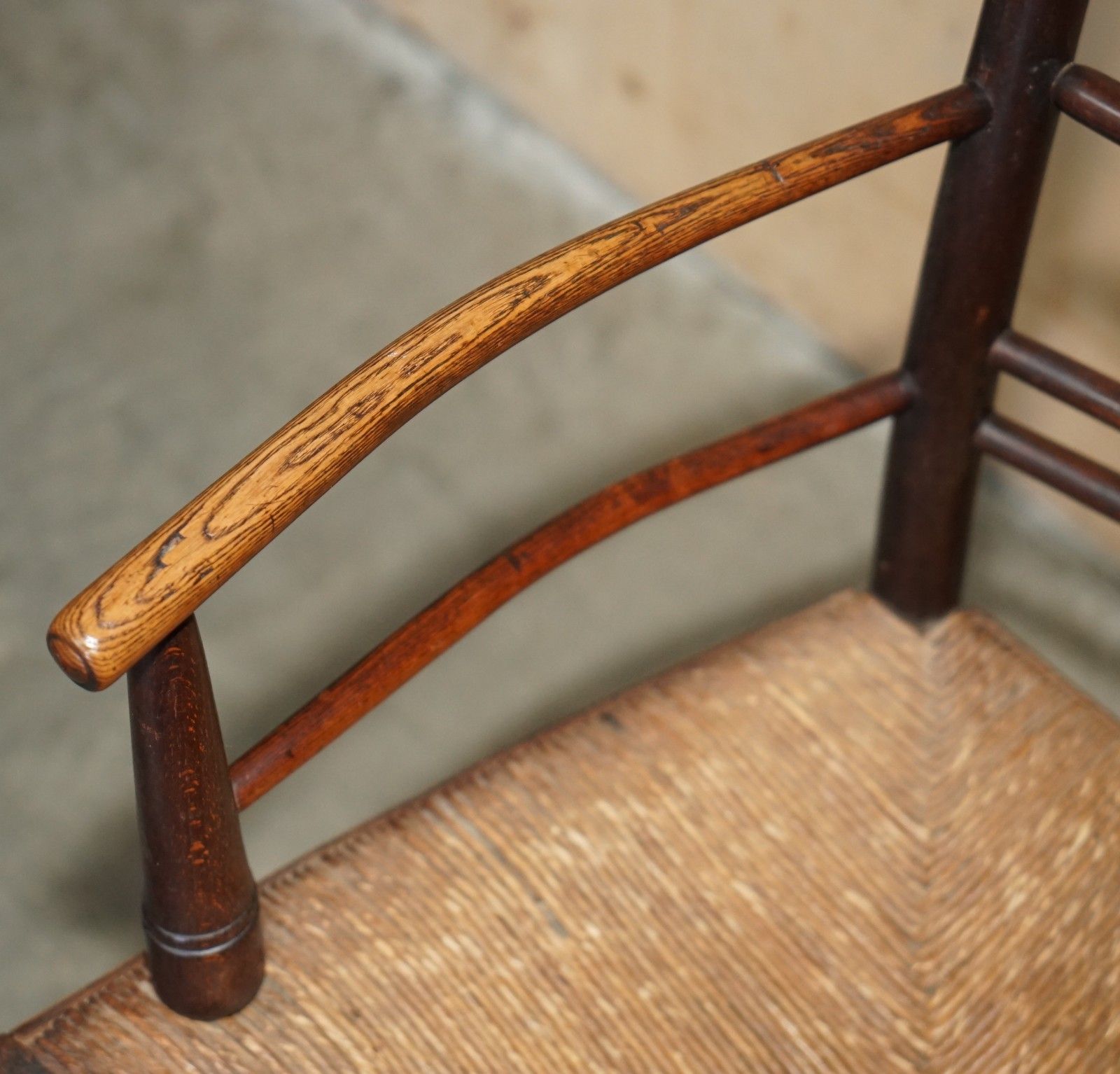 Furniture Ebonised Antique Original William Morris Sussex Armchair Seen In The V&A Museum photo