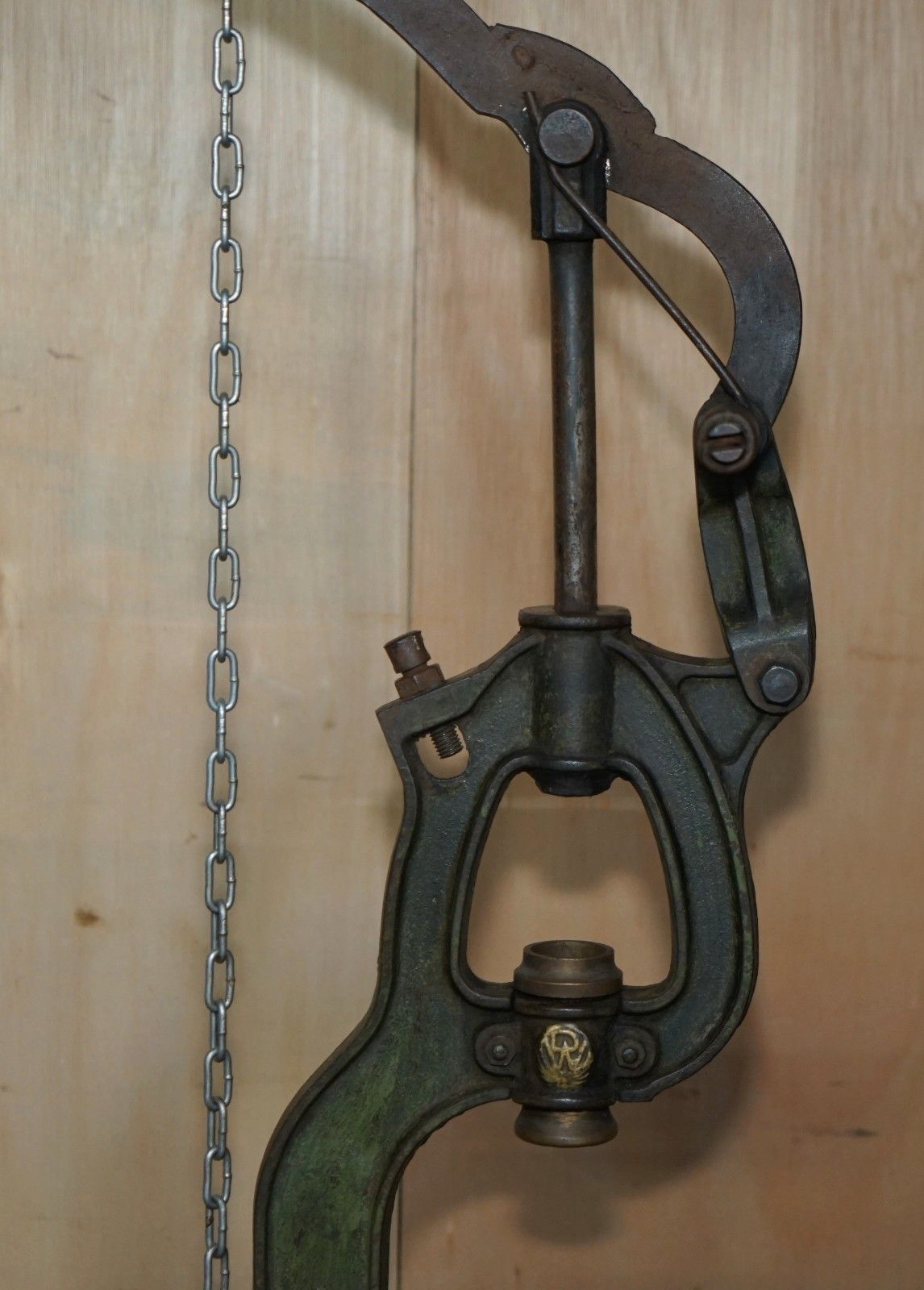 Antique Industrial Circa 1900 French Pw Sable Sur Sarthe Stamped Wine Corker photo vinterior