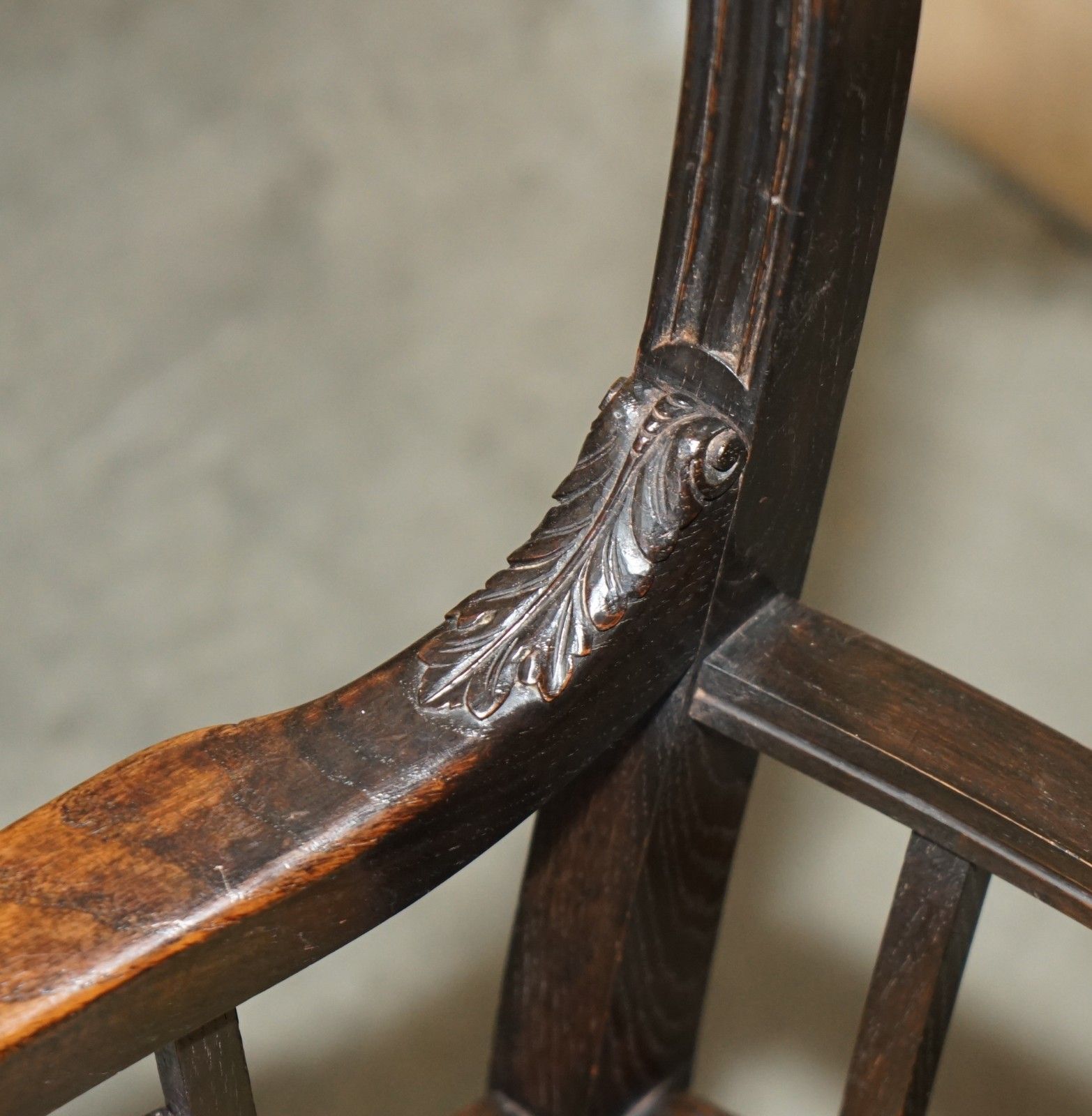 photo furniture One Of A Kind 1888 Dated Hand Carved Armchair Made From 3000 Year Old Timber