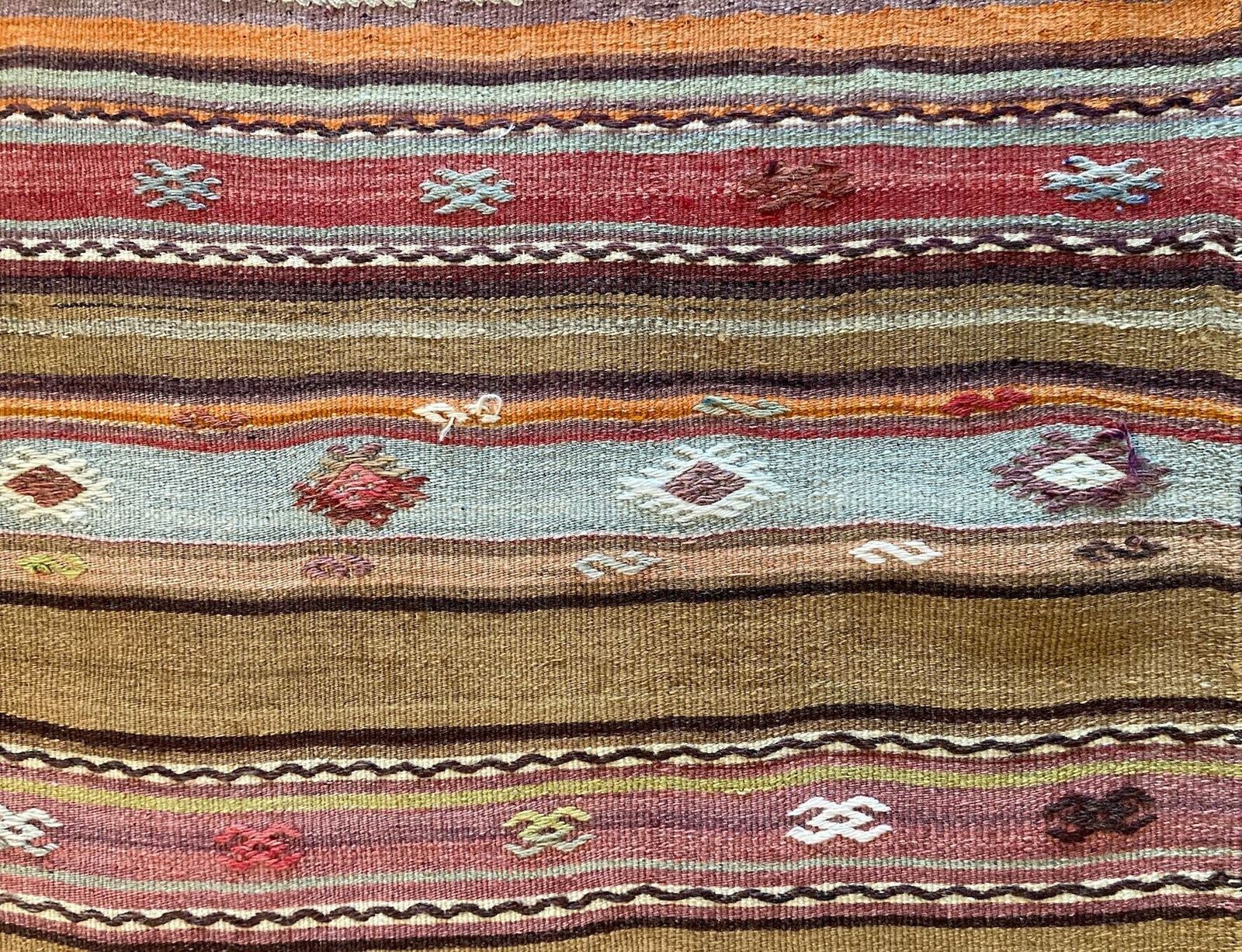 Vintage Anatolian Kilim 2.66m X 1.56m photo Textiles