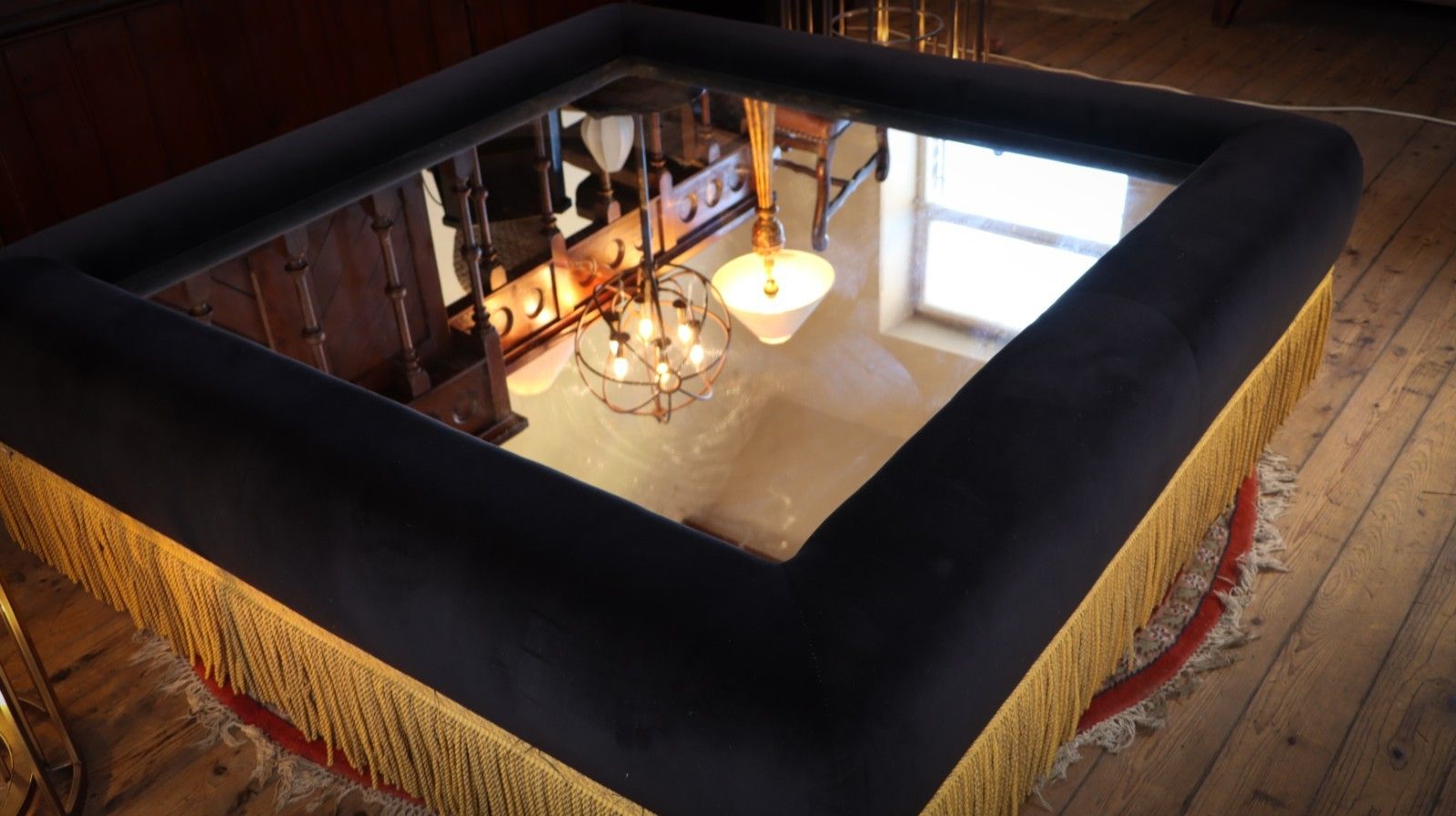 Furniture Sublime Country House Footstool Ottoman Coffee Table George Smith Howard Style🚚 photo