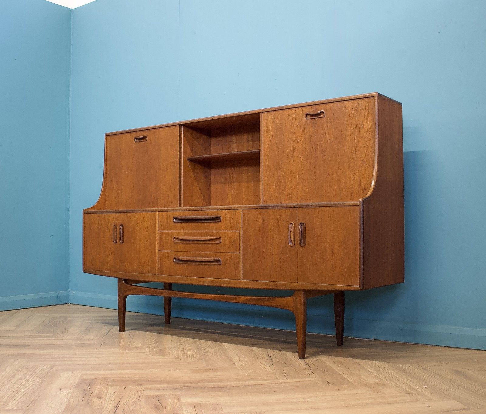 Mid Century Highboard Sideboard From G Plan Fresco, 1960s #1711 photo for sale