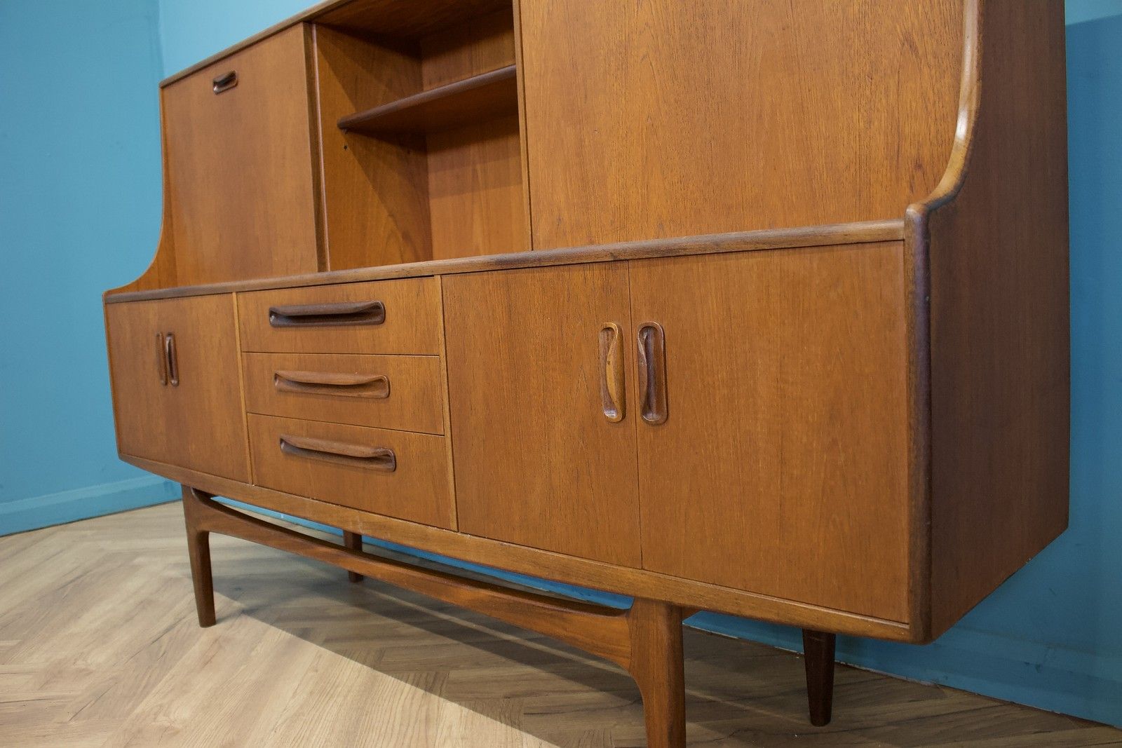Mid Century Highboard Sideboard From G Plan Fresco, 1960s #1711 photo 649.0