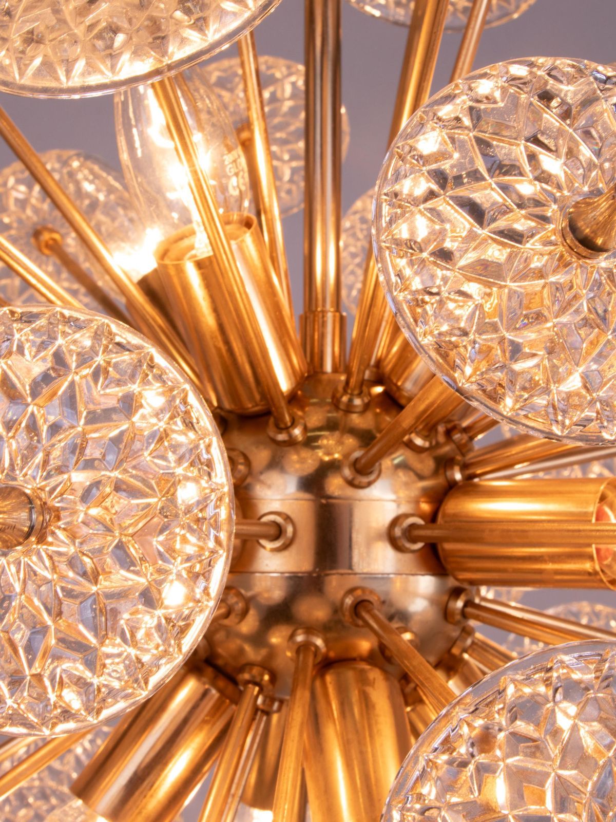 Mid Century Modernist Floral Sputnik Chandelier By Val Saint Lambert 1960’s photo buy