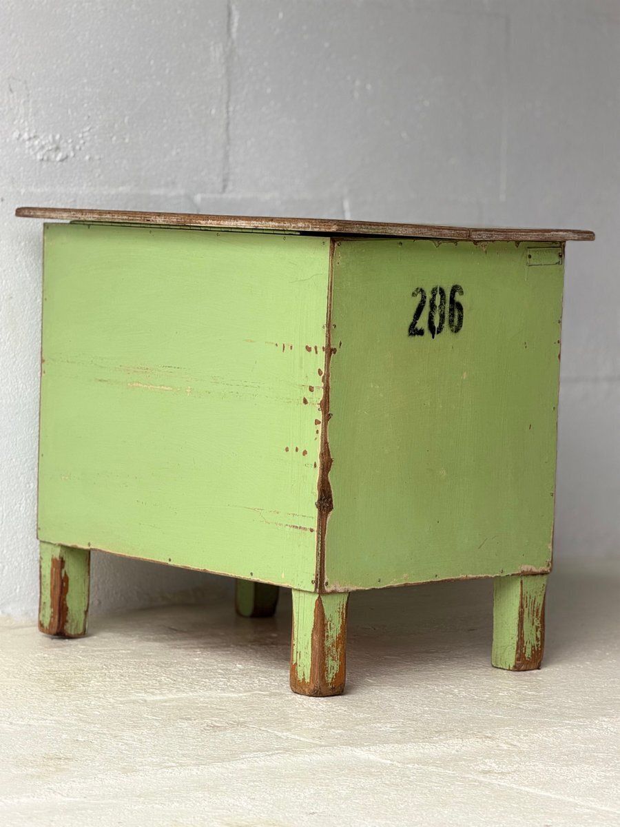 Industriële Groene Opbergtafel, 1960 photo vintage