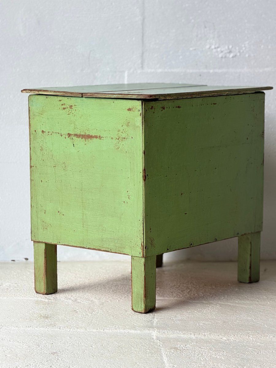 photo vinterior Industriële Groene Opbergtafel, Jaren 1960