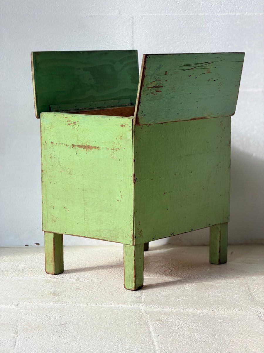 photo buy Industriële Groene Opbergtafel, Jaren 1960