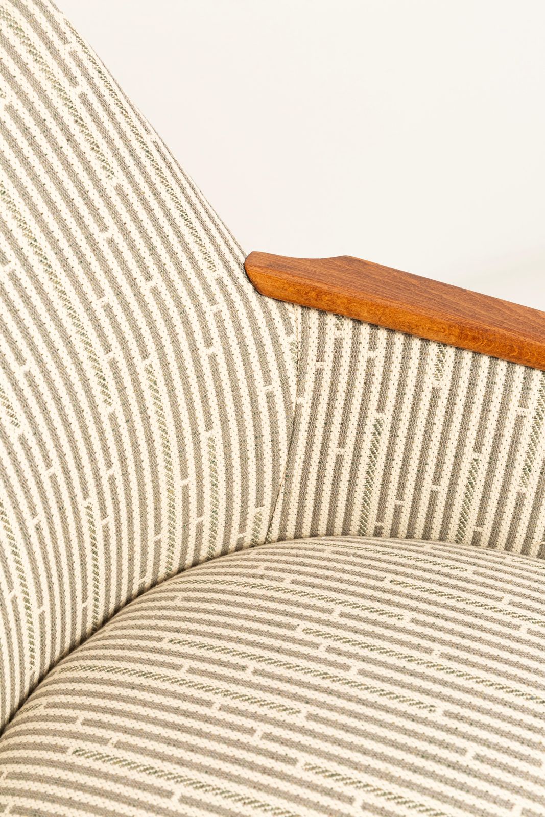 3108.0 Set Of Two Mid Century Modern White Beige And Gray Chairs, 1960s, Germany photo