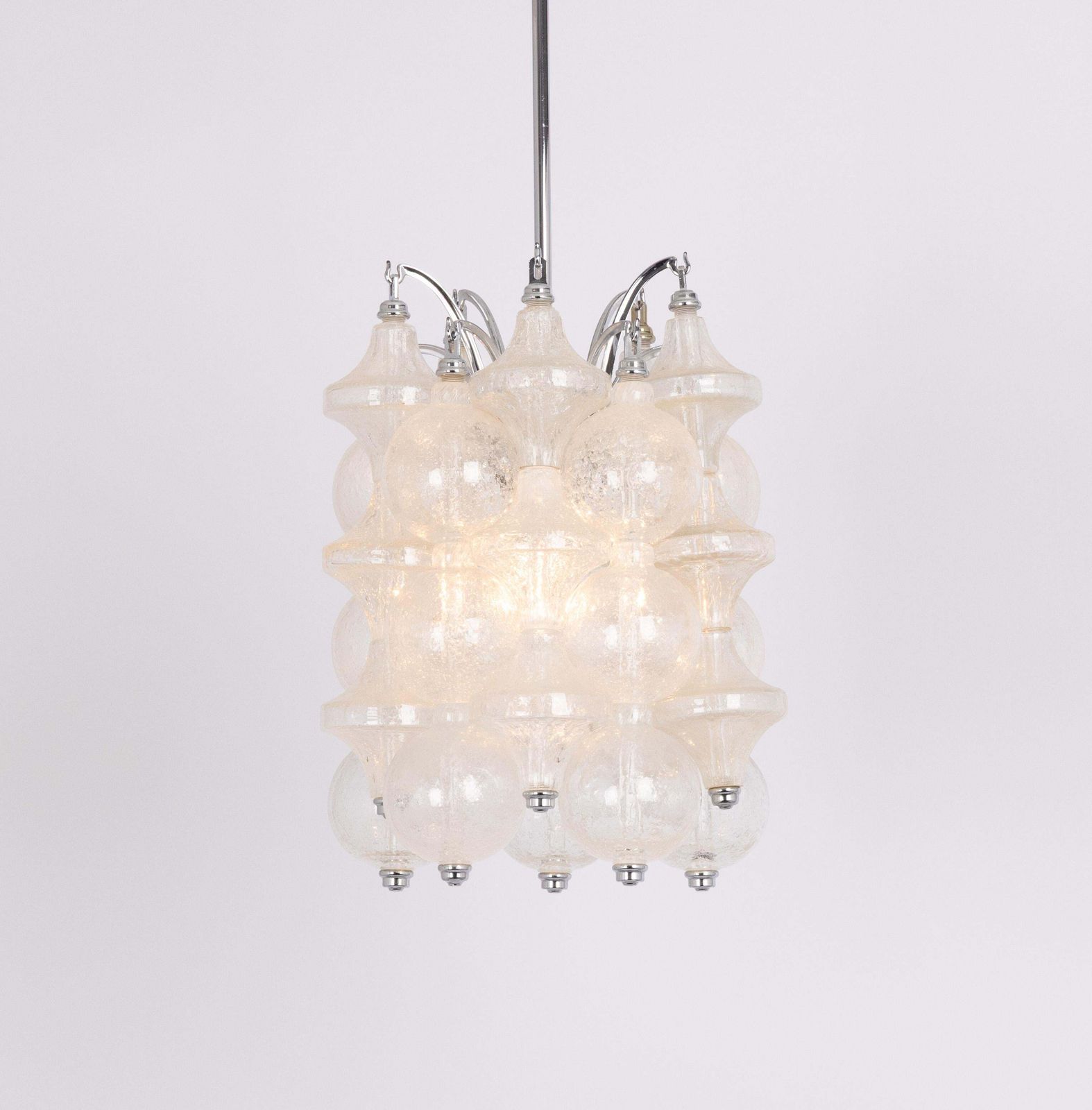 Petite Tulipan Glass Pendant Light By Seguso , Italy , 1960s photo Lighting