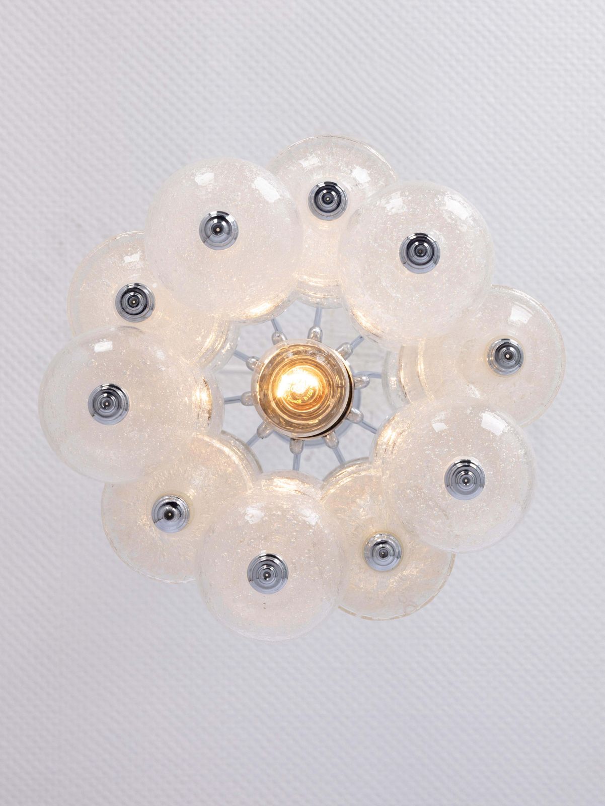 Petite Tulipan Glass Pendant Light By Seguso , Italy , 1960s photo vinterior