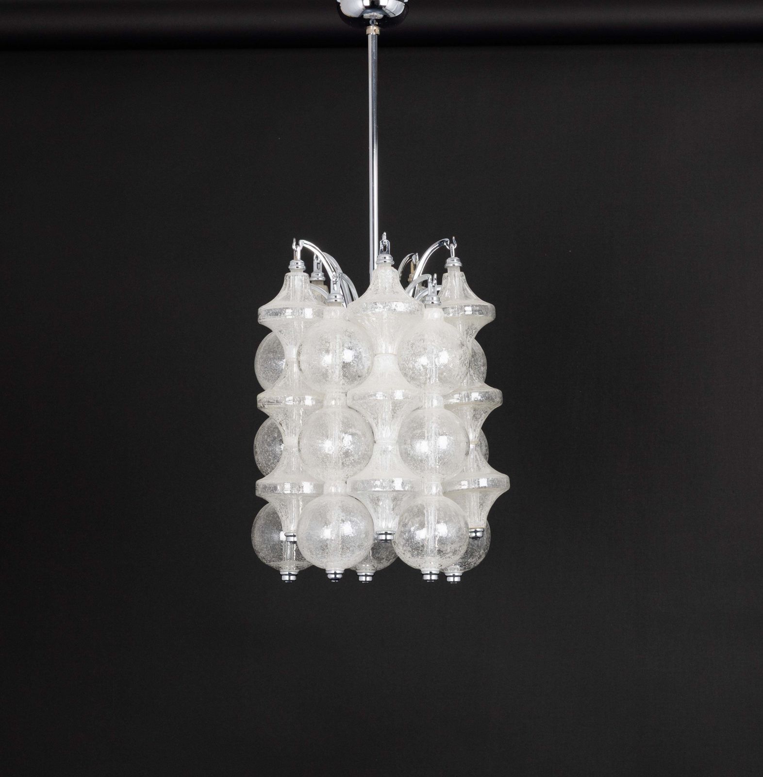 Lighting Petite Tulipan Glass Pendant Light By Seguso , Italy , 1960s photo