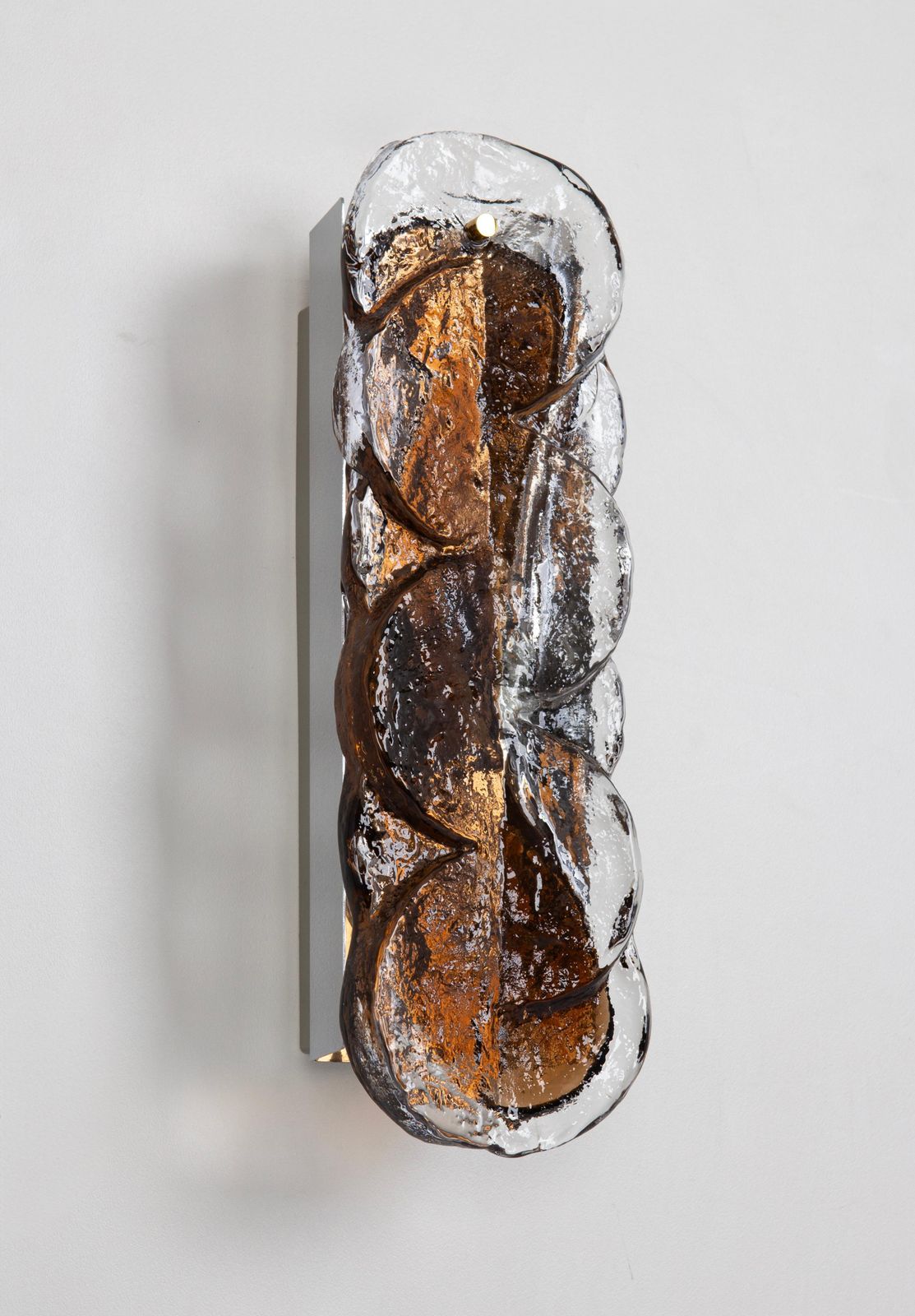 1 Of 2 Large Kalmar Murano Glass Sconces Wall Lights Citrus, Austria, 1960s photo vintage
