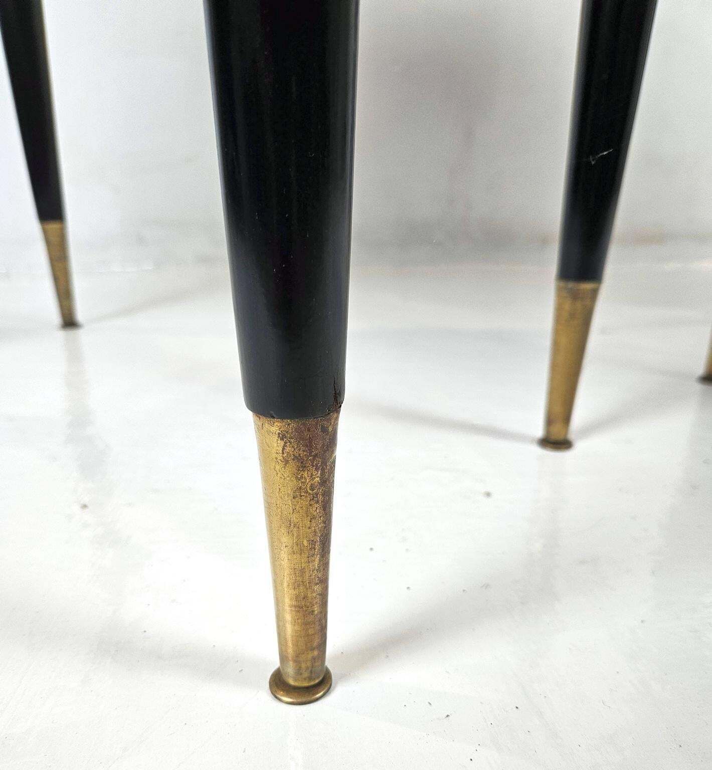 Furniture Pair Of Mid Century Italian Nightstands 1950's photo
