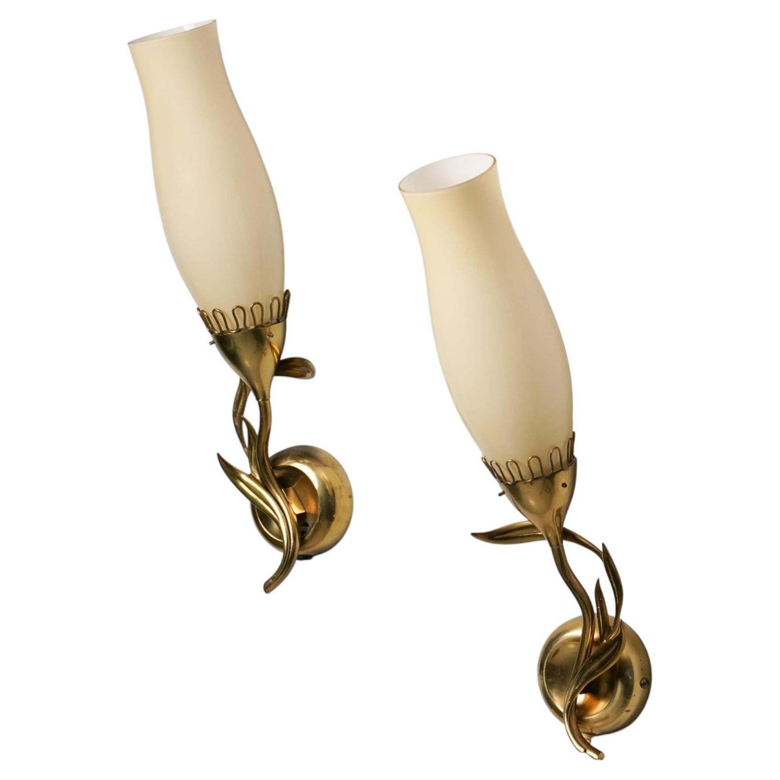 Model 71020 Scandinavian Modern Pair Of Wall Lights, Mauri Almari, Idman Oy