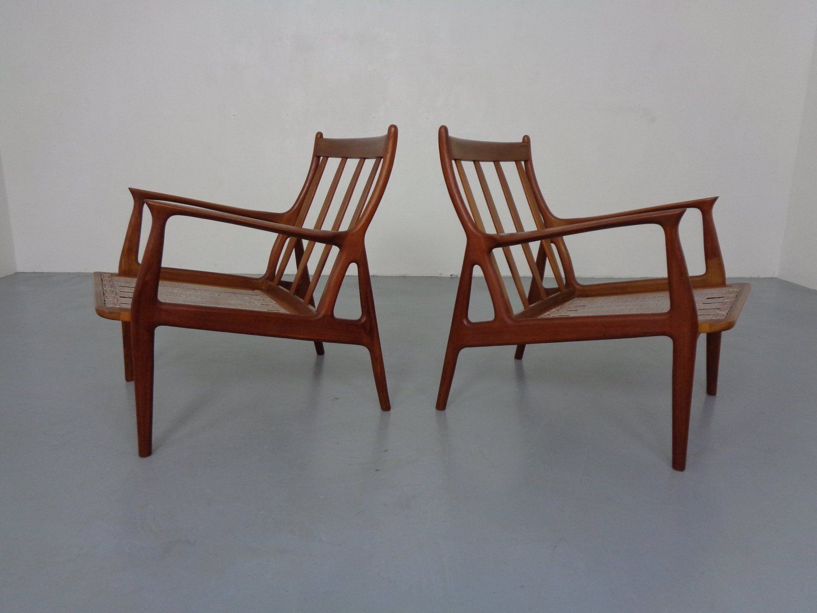 photo buy Organic Teak Armchairs, Denmark, 1960s, Set Of 2
