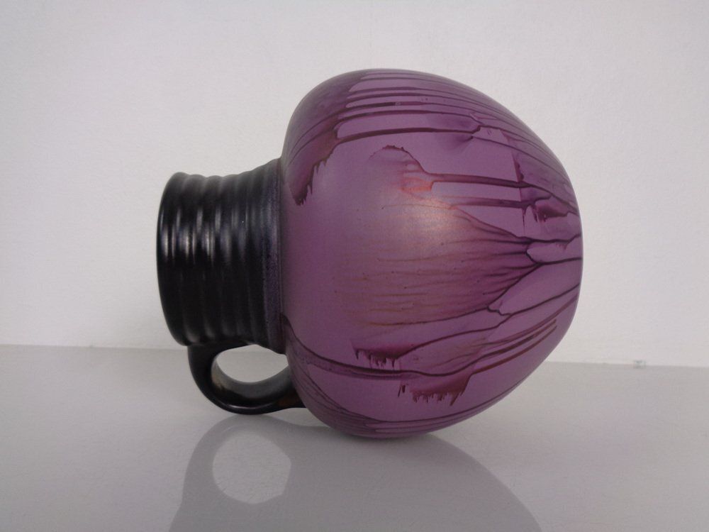Home Decor Purple Es Ceramic Vase From Emons & Söhne, Germany, 1970s photo