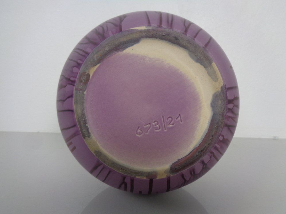 photo vintage Purple Es Ceramic Vase From Emons & Söhne, Germany, 1970s