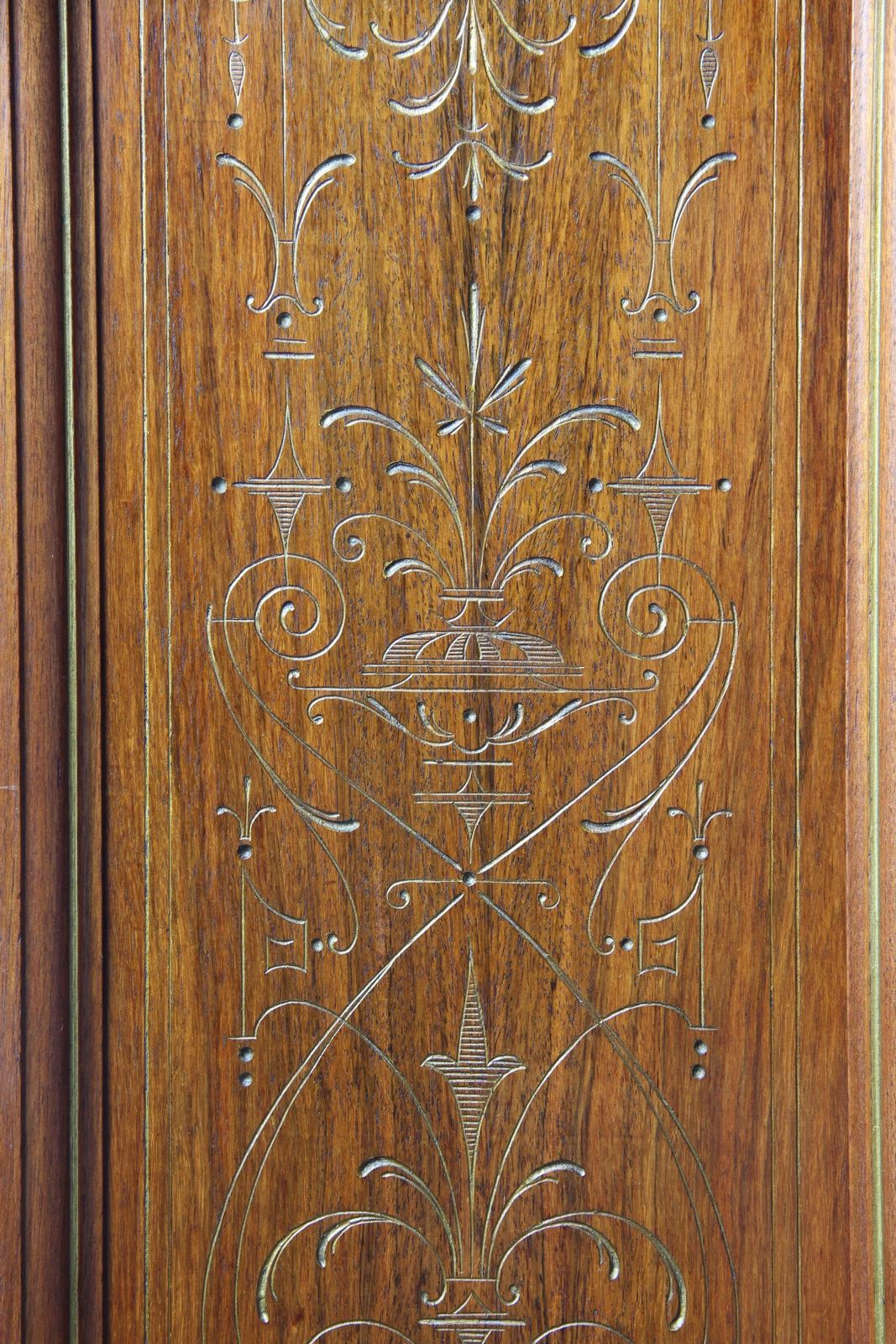 Vintage Antique Danish Solid Mahogany Wood Cabinet, 1890s photo for sale