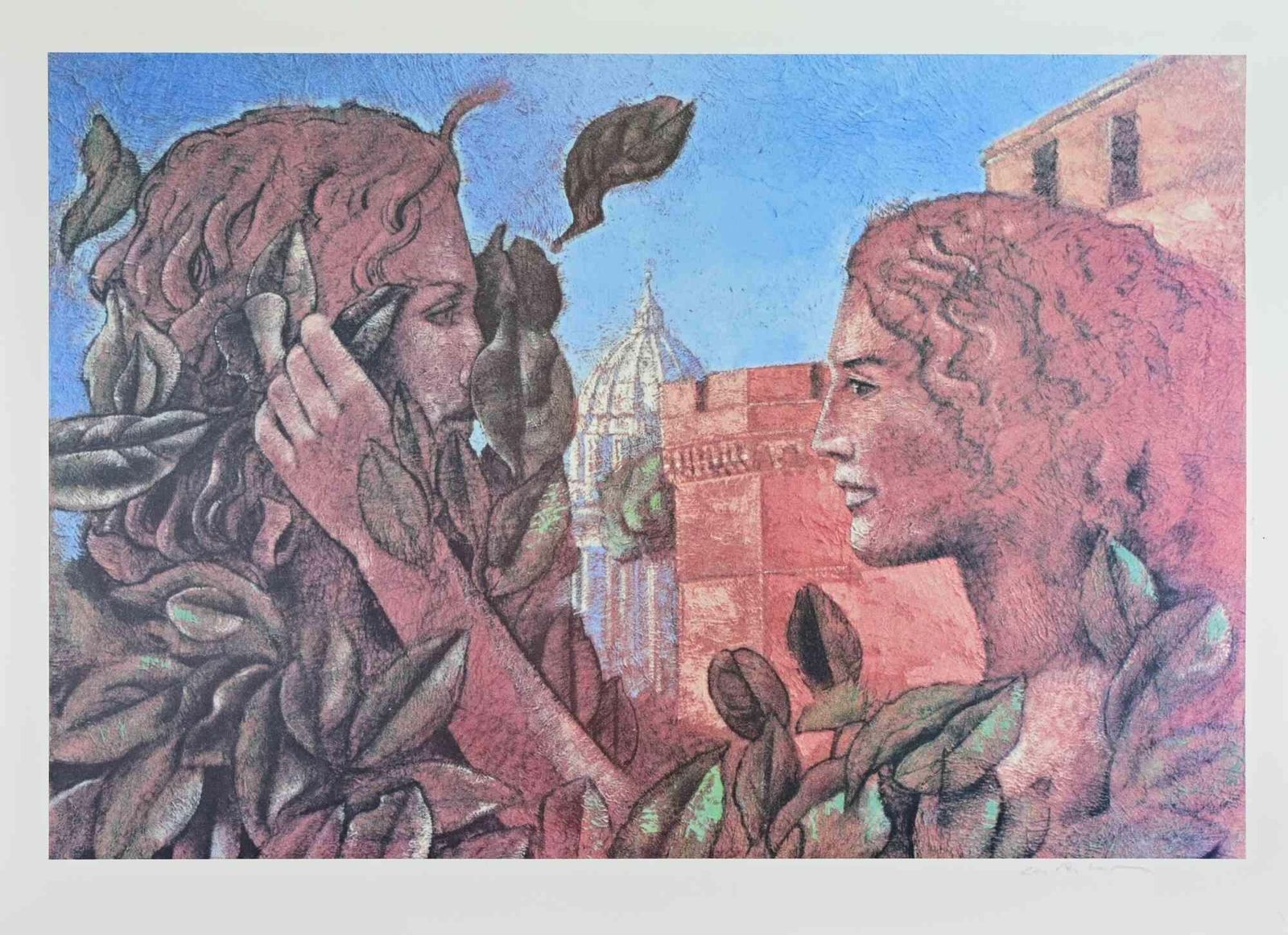 Nino La Barberalovers   Lithograph By Nino La Barbera   1970s1970s
