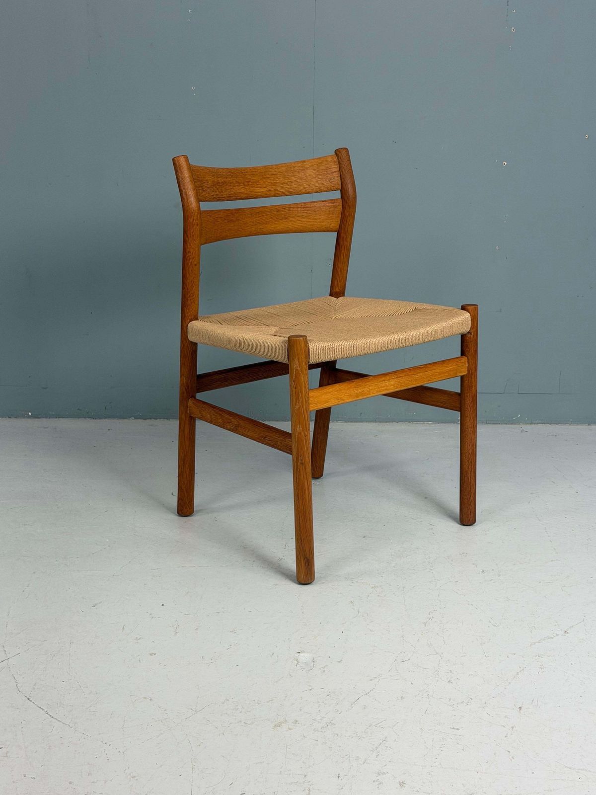 Børge Mogensen Set Of 8 "Bm 1" Dinning Oak Chairs For C.M Møbler, 1947, Denmark photo 7931.0