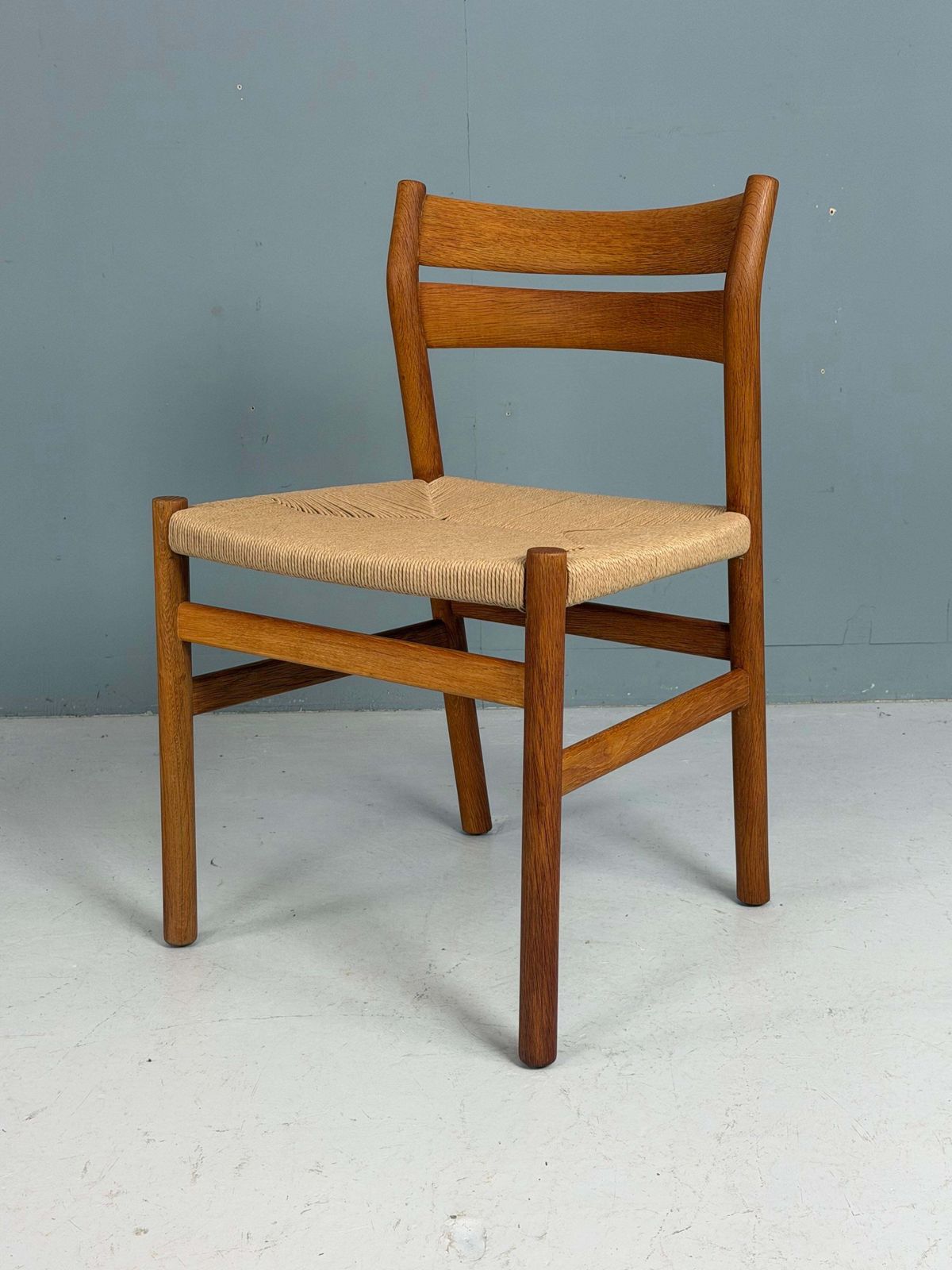 Furniture Børge Mogensen Set Of 4 "Bm 1" Dinning Oak Chairs For C.M Møbler, 1947, Denmark photo