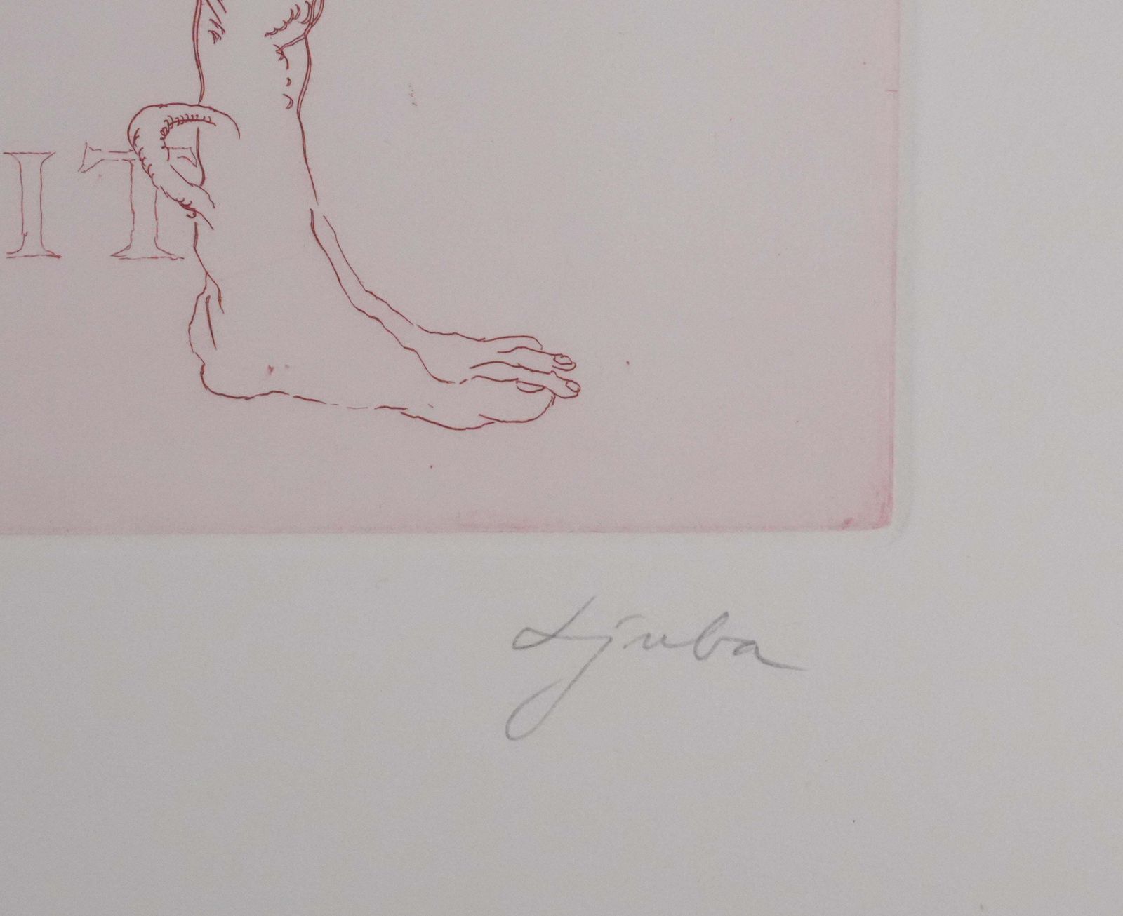 Popovic Ljubathe Major Of The Vastness   Original Handsigned Etching1975 photo furniture