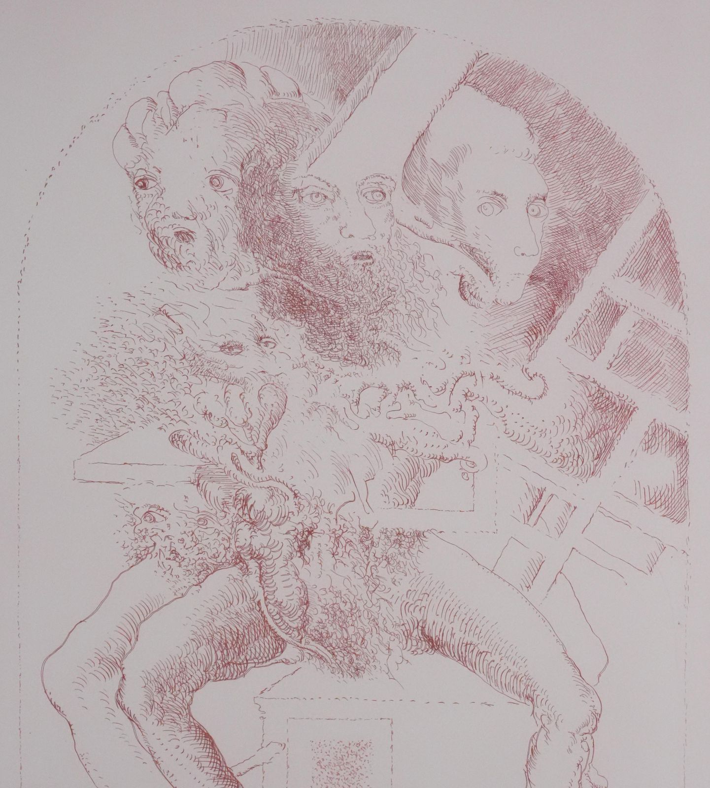 Popovic Ljubathe Major Of The Vastness   Original Handsigned Etching1975 photo buy
