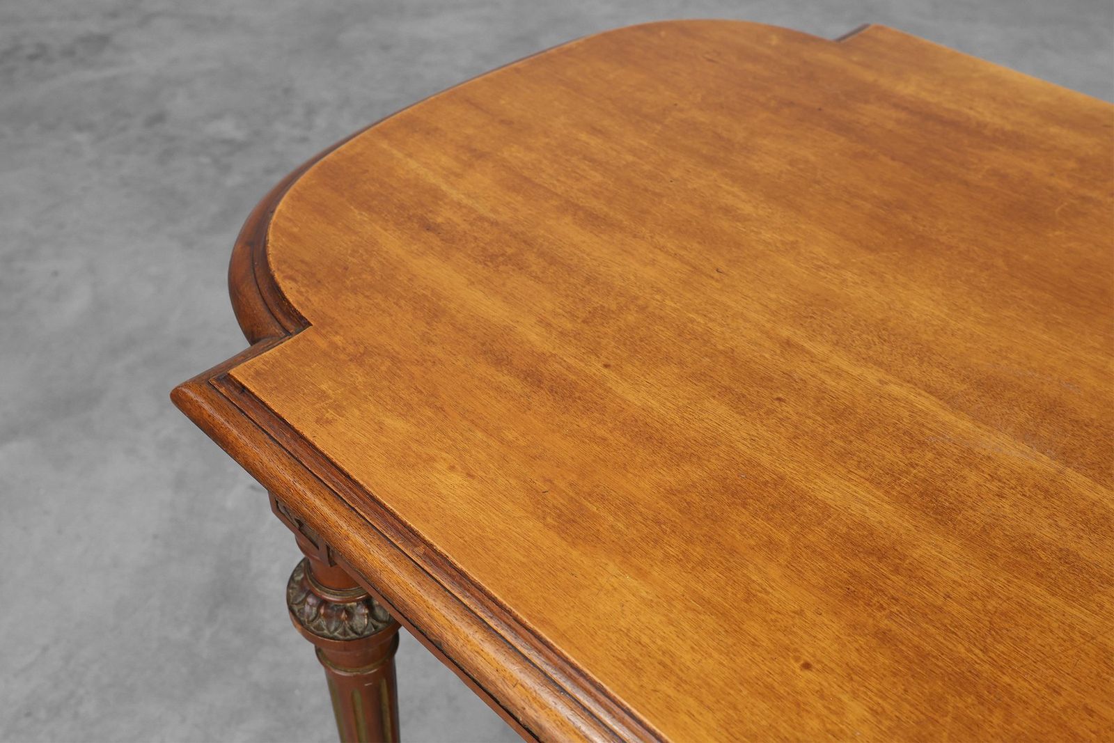 photo for sale Empire French Oak Side Table With Gilt Details, 1900s