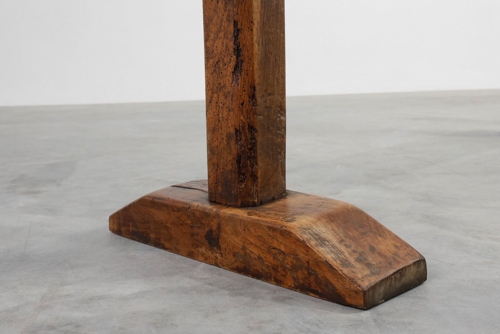 photo furniture Rustic Oak Benches, France, 1850s, Set Of 2