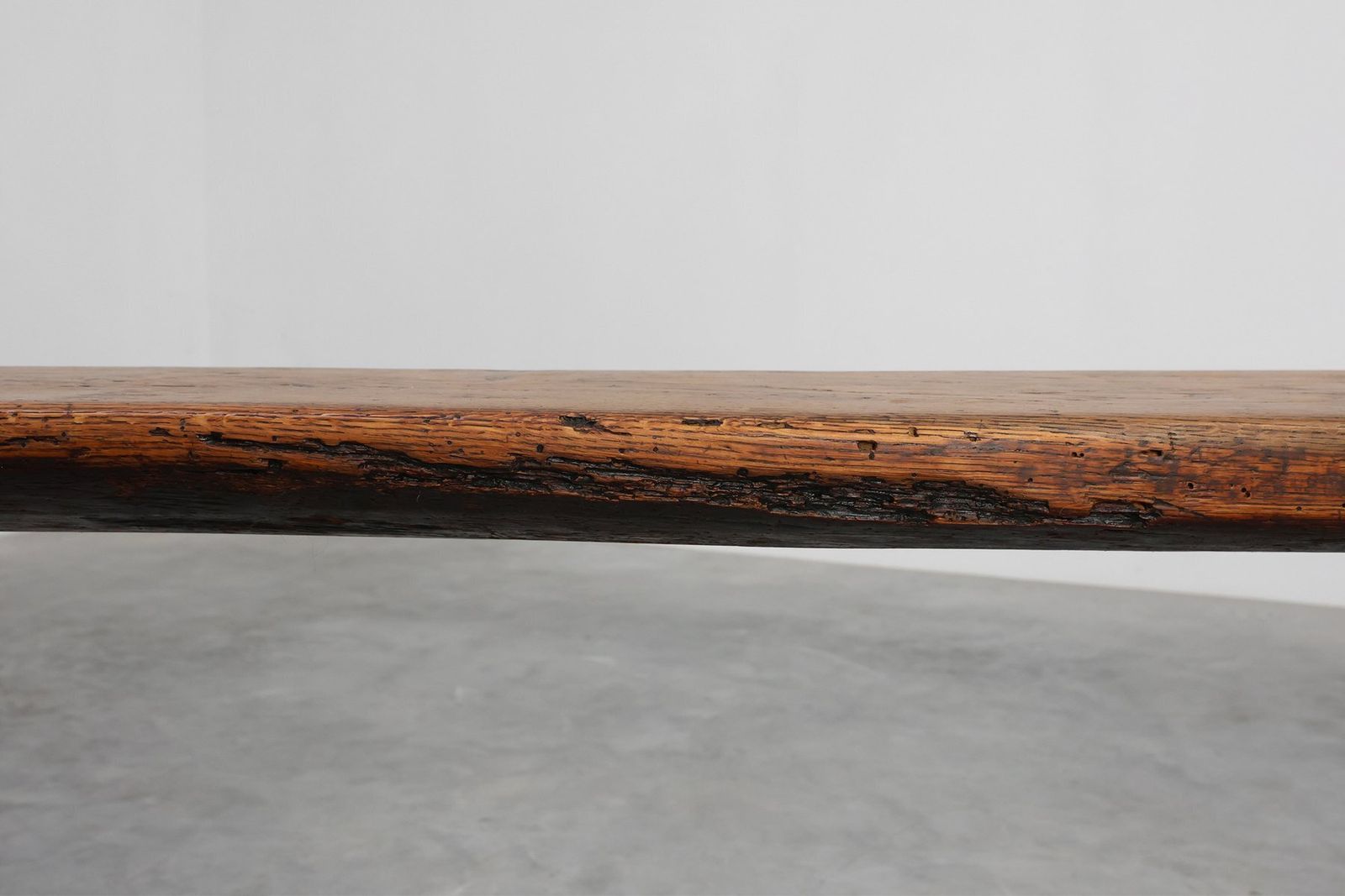 Furniture Rustic Oak Benches, France, 1850s, Set Of 2 photo