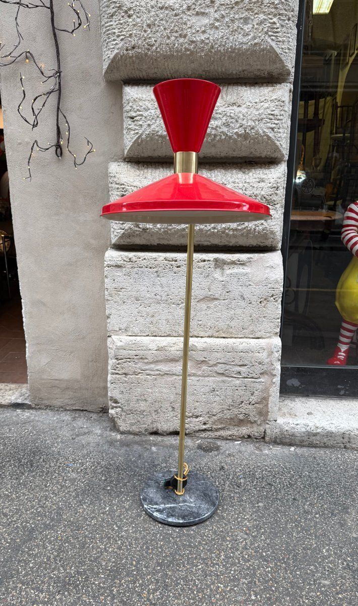 Red Floor Lamp, 1960s photo 1039.0