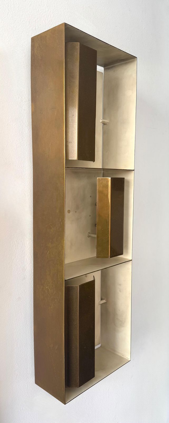 photo buy Pair Of Brass Sconces "Finestra" 12664 By Gio Ponti For Arredoluce. Italy, 1950s