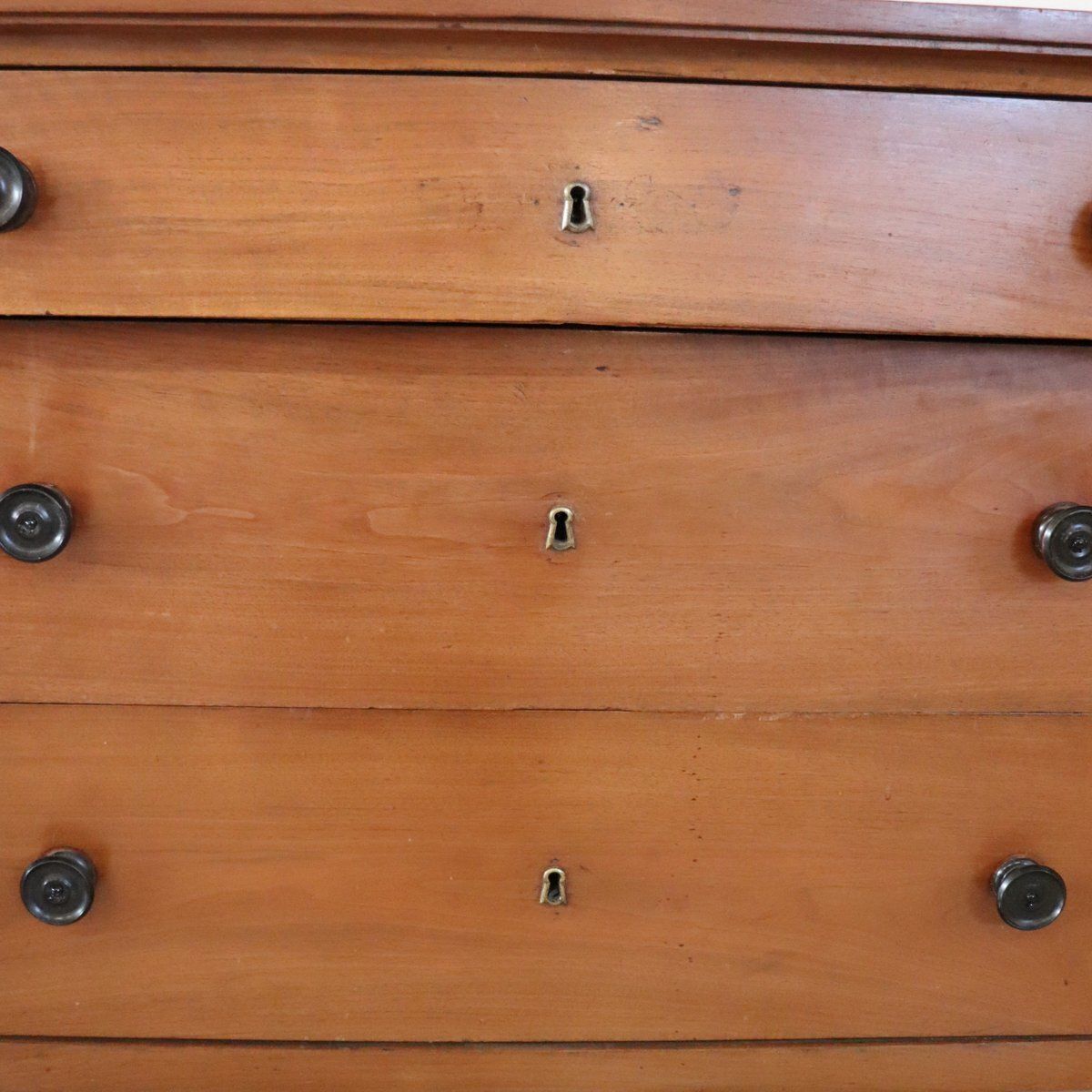 Antique Early 19th Century Walnut Chest Of Drawers photo vintage